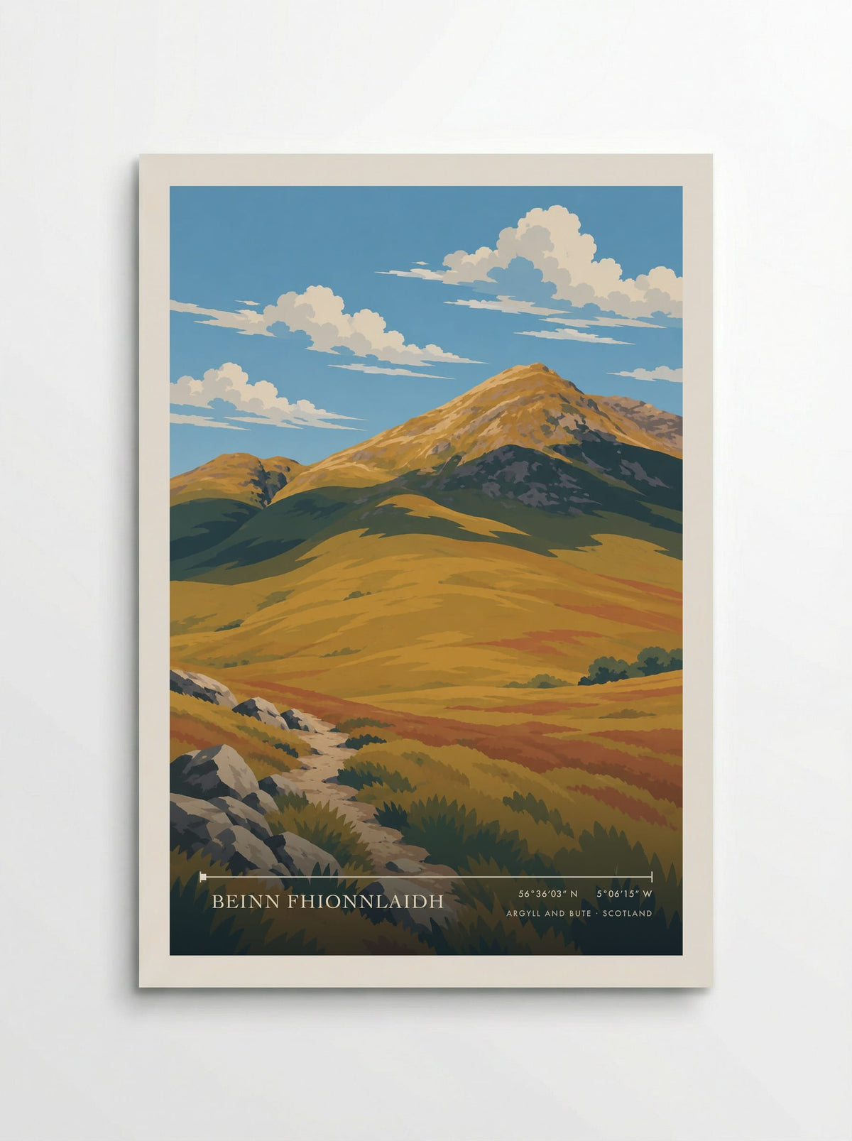 Beinn Fhionnlaidh, Argyll and Bute | Travel Poster - Poster