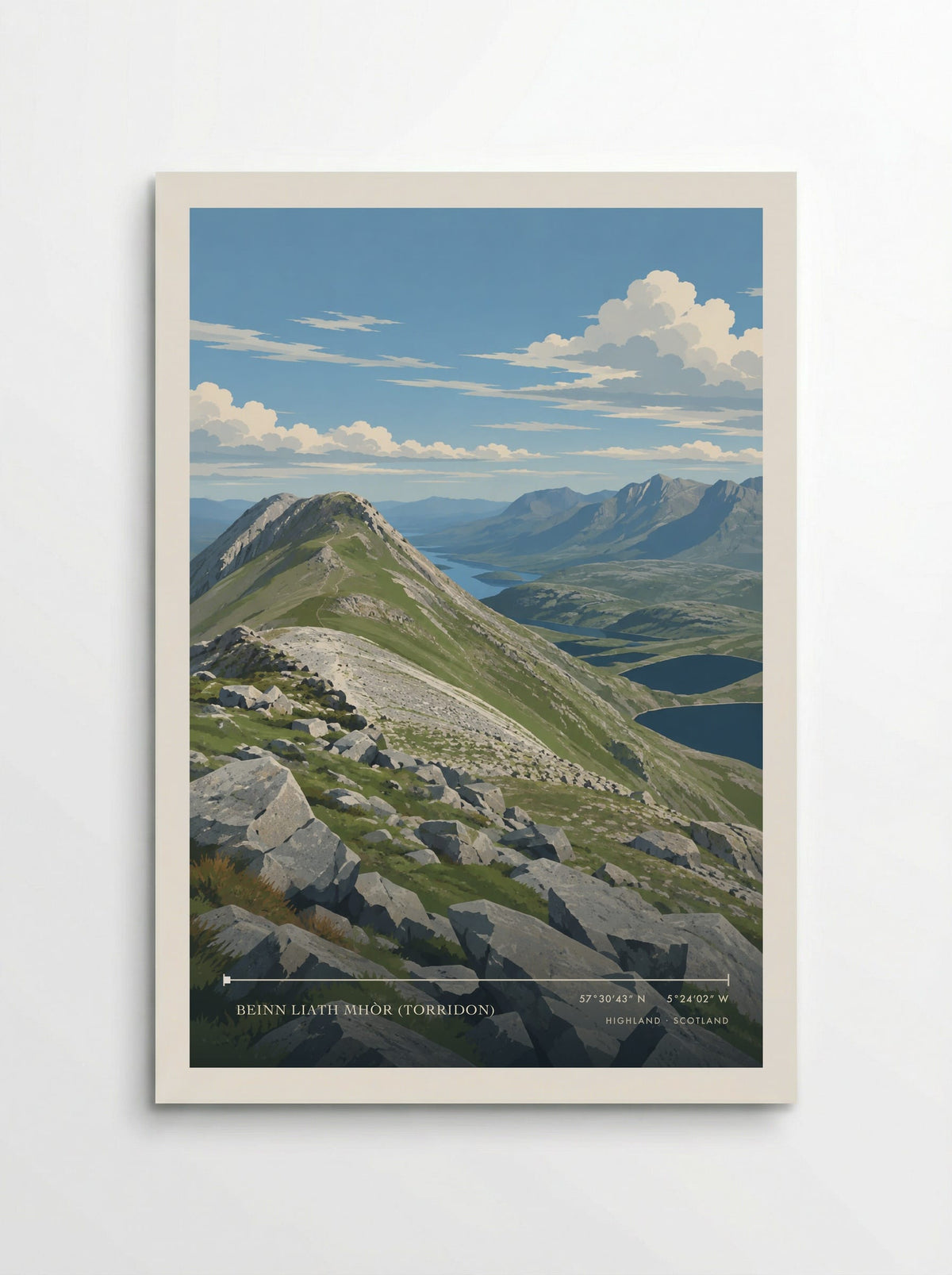 Beinn Liath Mhòr (Torridon), Highland | Travel Poster - Poster