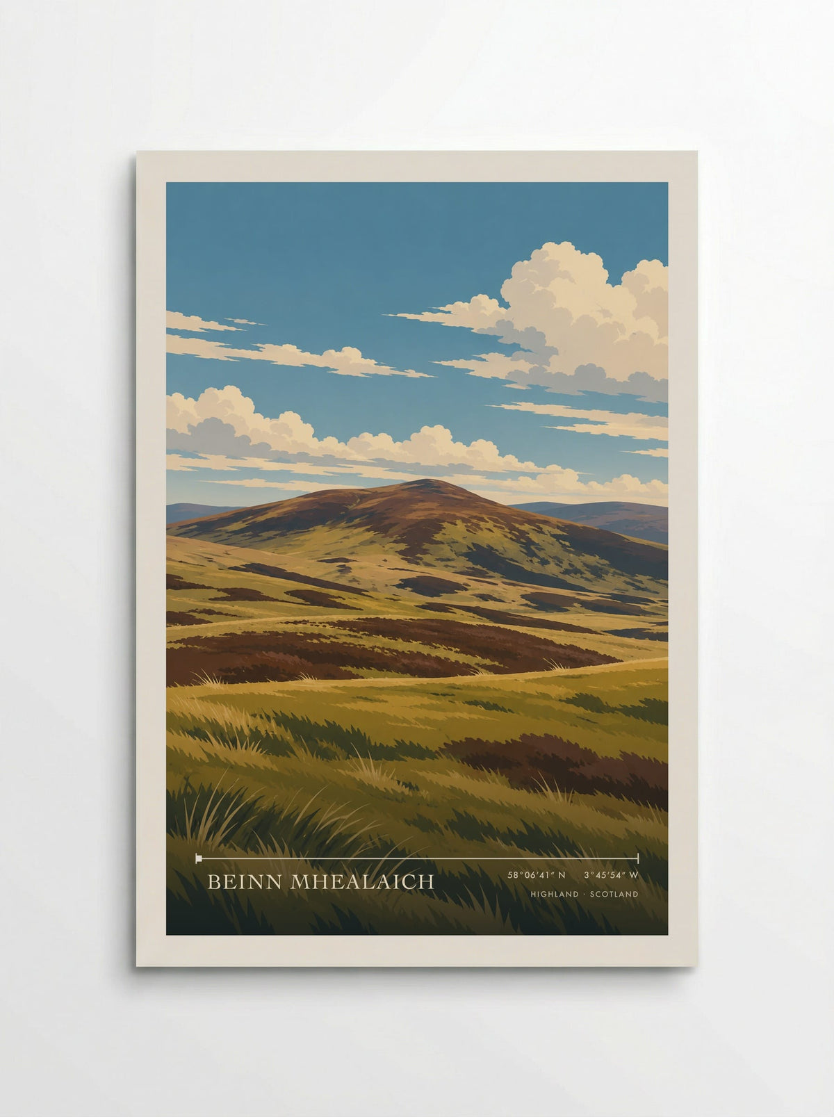 Beinn Mhealaich, Highland | Travel Poster - Poster