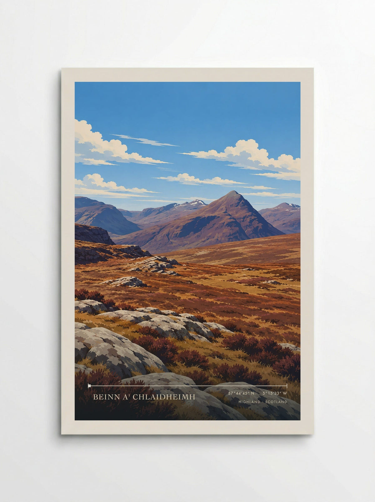 Beinn a' Chlaidheimh, Highland | Travel Poster - Poster