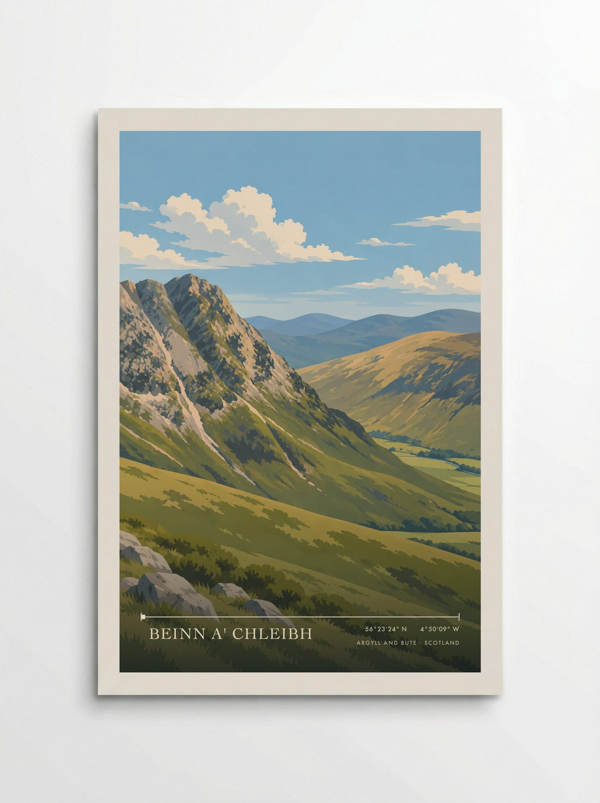 Beinn a' Chleibh, Argyll and Bute | Travel Poster - Poster
