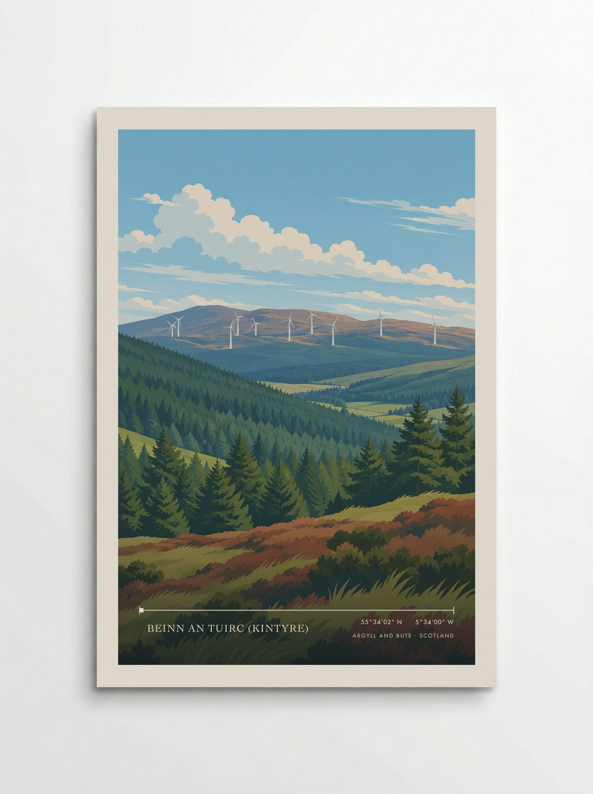 Beinn an Tuirc (Kintyre), Argyll and Bute | Travel Poster - Poster