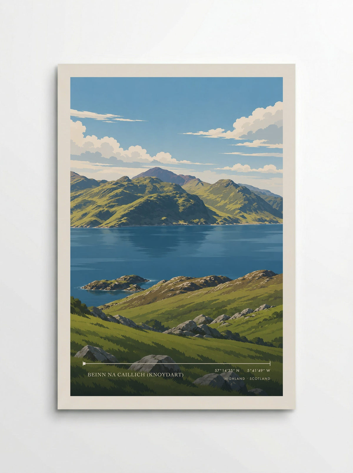 Beinn na Caillich (Knoydart), Highland | Travel Poster - Poster