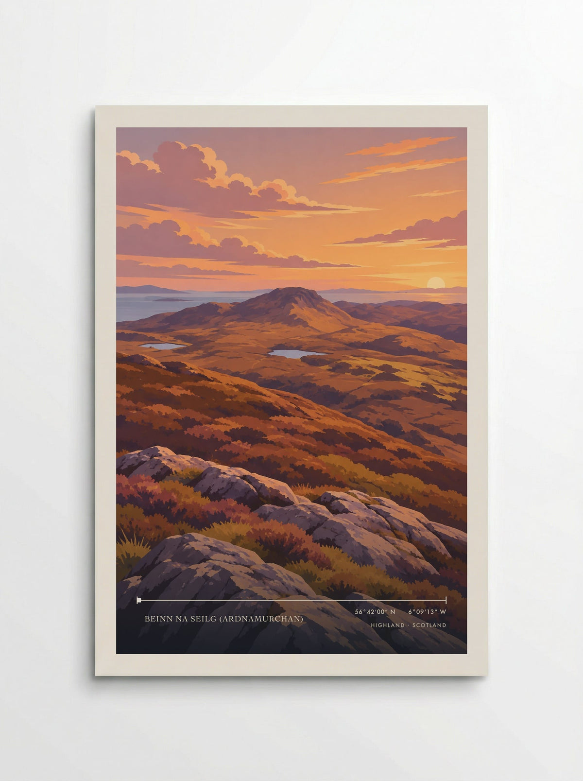 Beinn na Seilg (Ardnamurchan), Highland | Travel Poster - Poster