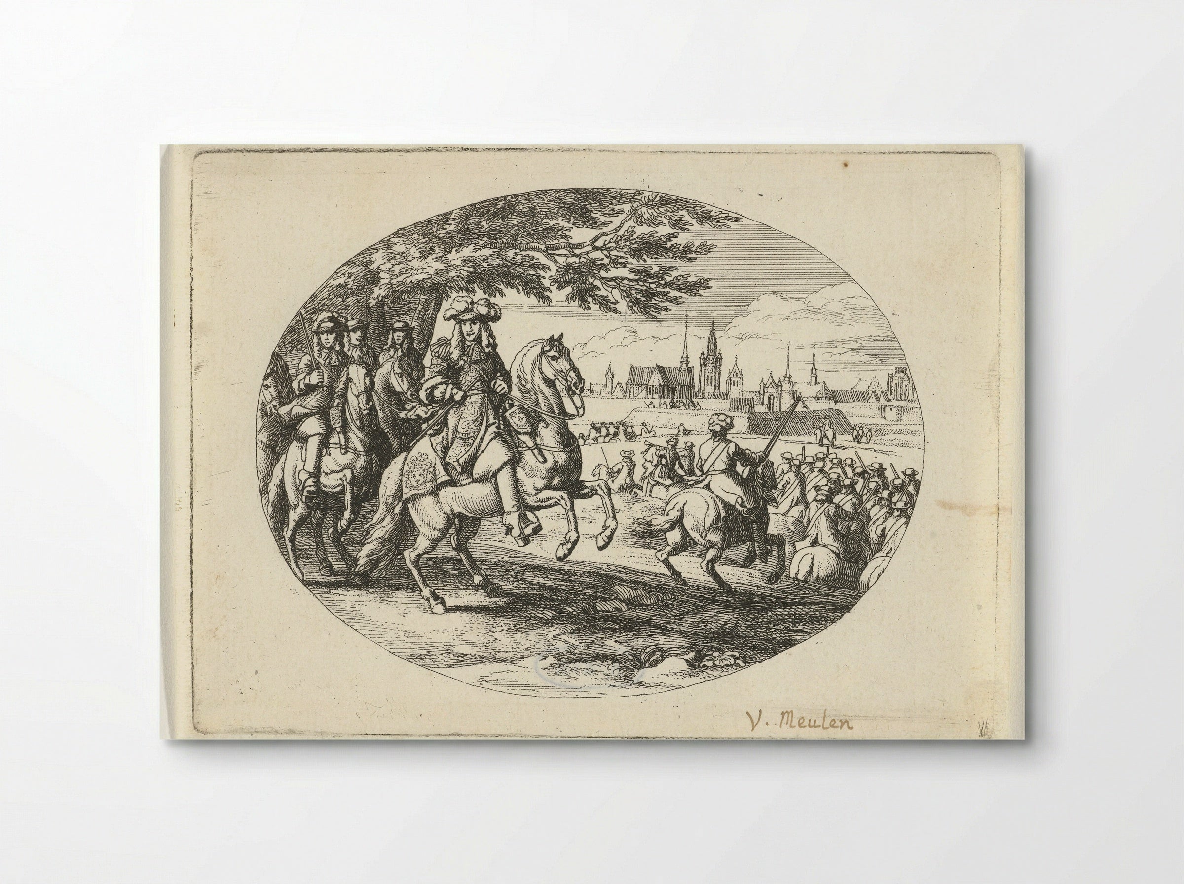 Belegering van een stad door Lodewijk XIV, koning van Frankrijk - Jan van Huchtenburg - Poster