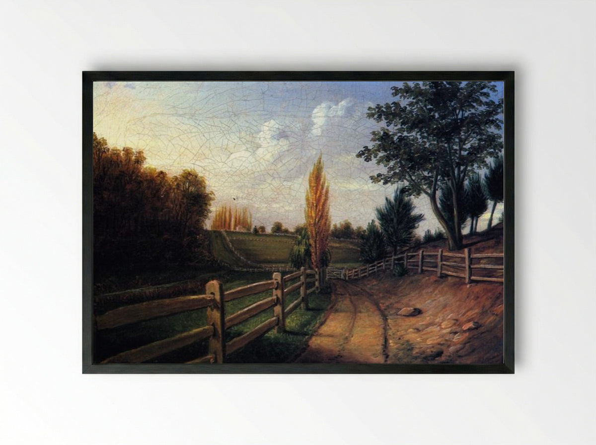 Belfield Farm - Charles Willson Peale - Framed Print Black
