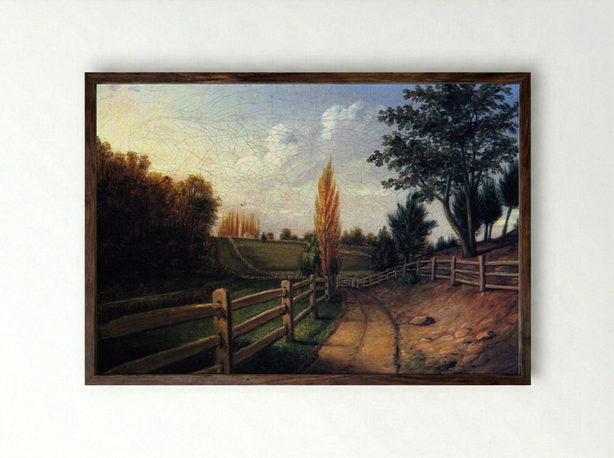 Belfield Farm - Charles Willson Peale - Framed Print Dark Wood