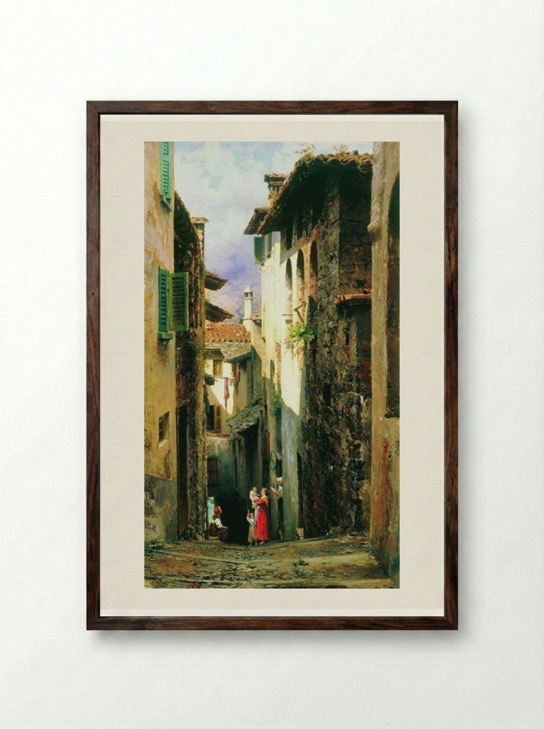 Bellagio - Fyodor Bronnikov - Framed Print Dark Wood