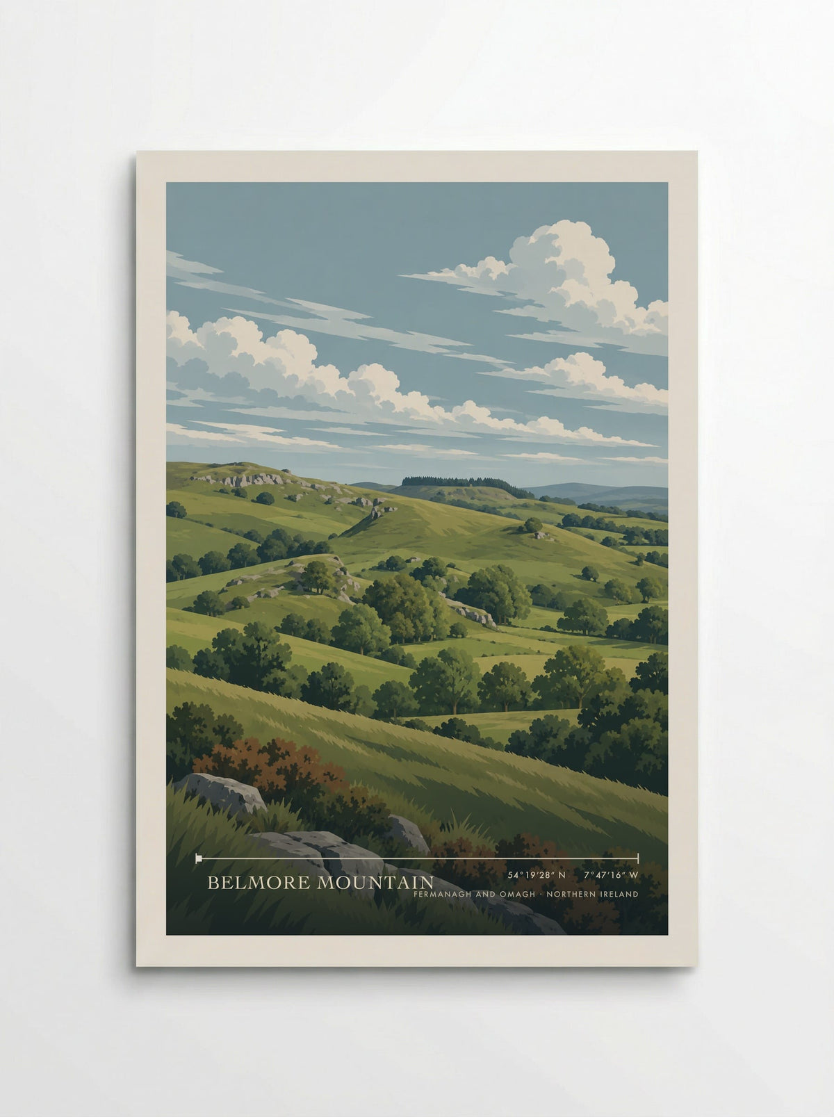 Belmore Mountain, Fermanagh and Omagh | Travel Poster - Poster