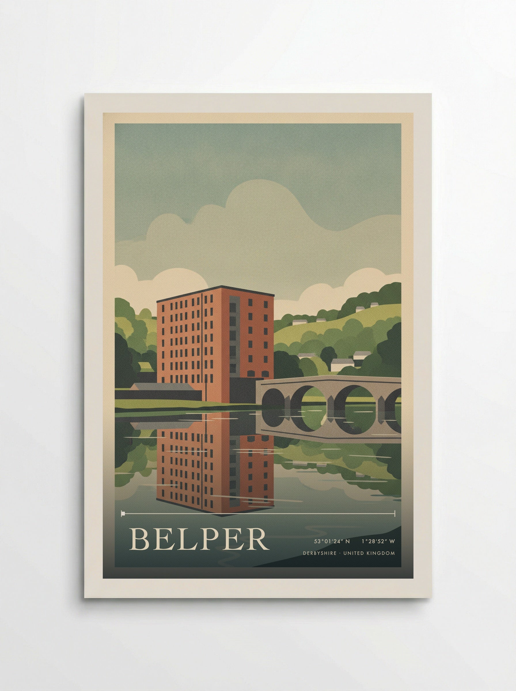 Belper Derbyshire United Kingdom Travel Poster - Poster