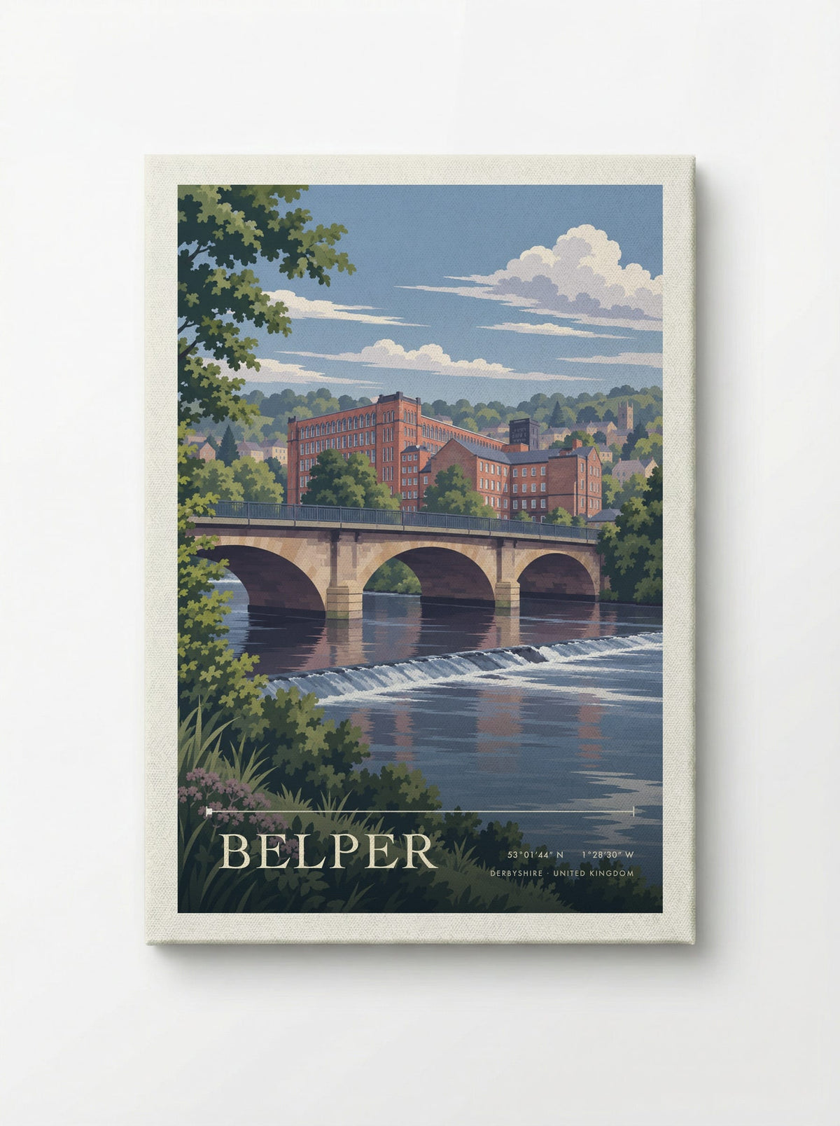 Belper, Derbyshire | Travel Poster - Canvas