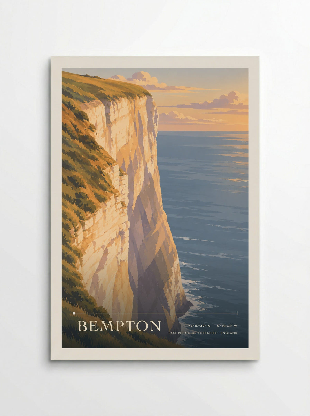 Bempton, East Riding of Yorkshire | Travel Poster - Poster