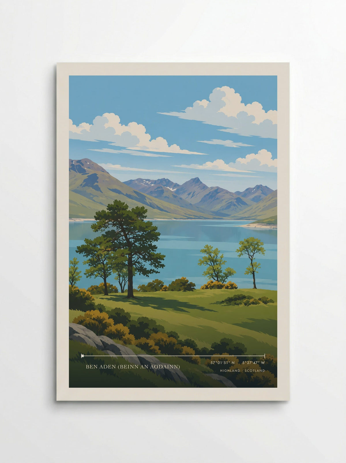 Ben Aden (Beinn an Aodainn), Highland | Travel Poster - Poster