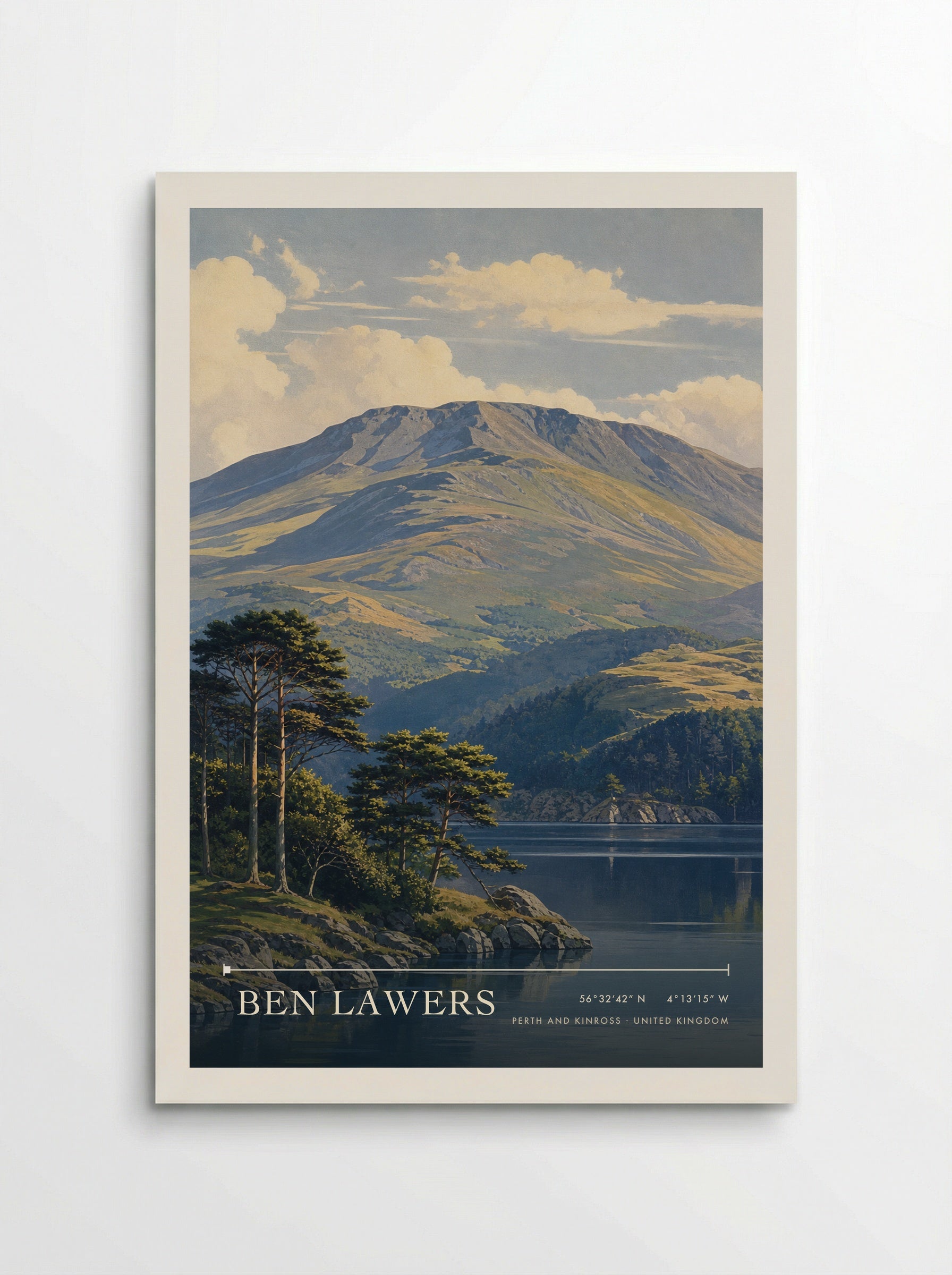 Ben Lawers Perth and Kinross United Kingdom Travel Poster - Poster
