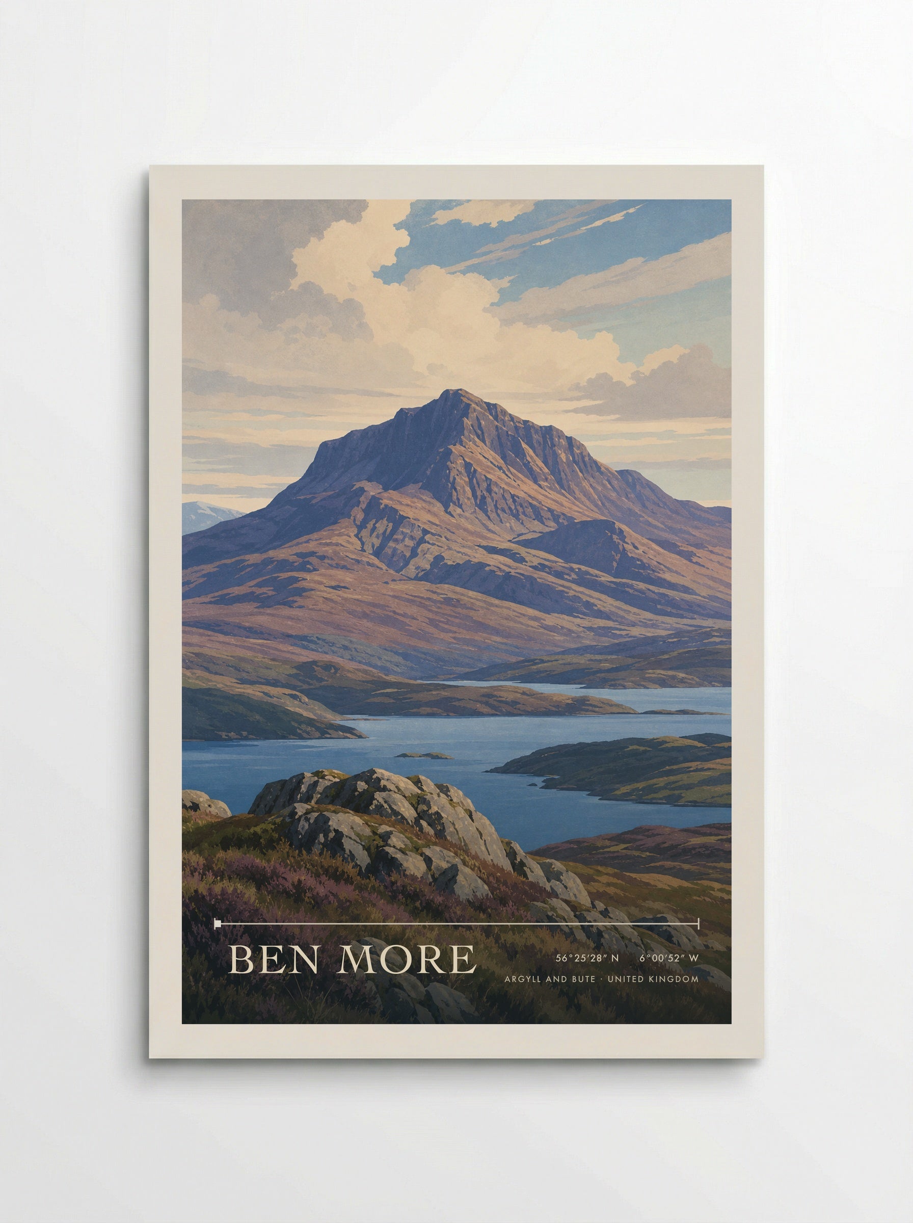 Ben More Argyll and Bute United Kingdom Travel Poster - Poster