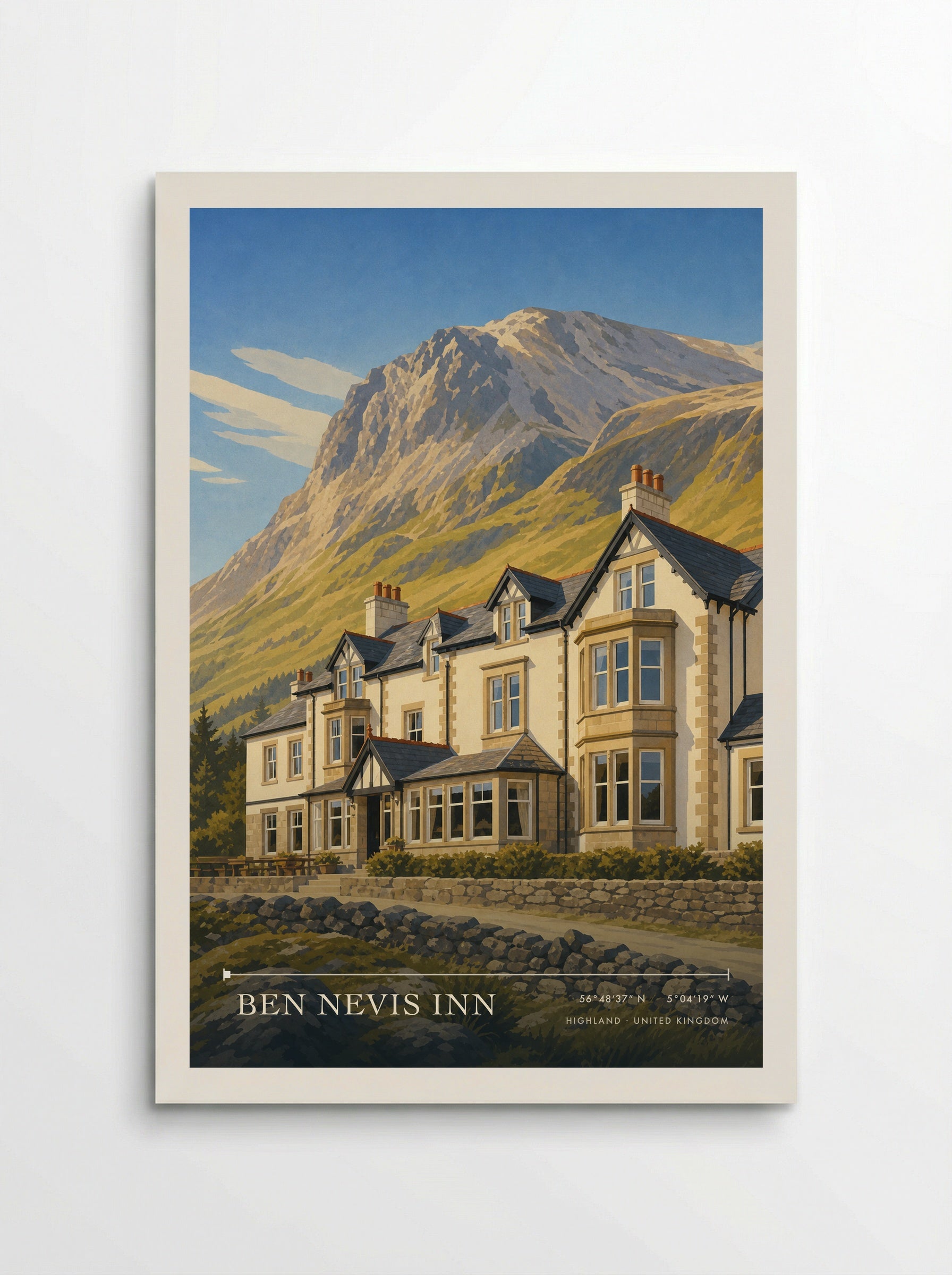 Ben Nevis Inn Highland United Kingdom Travel Poster - Poster