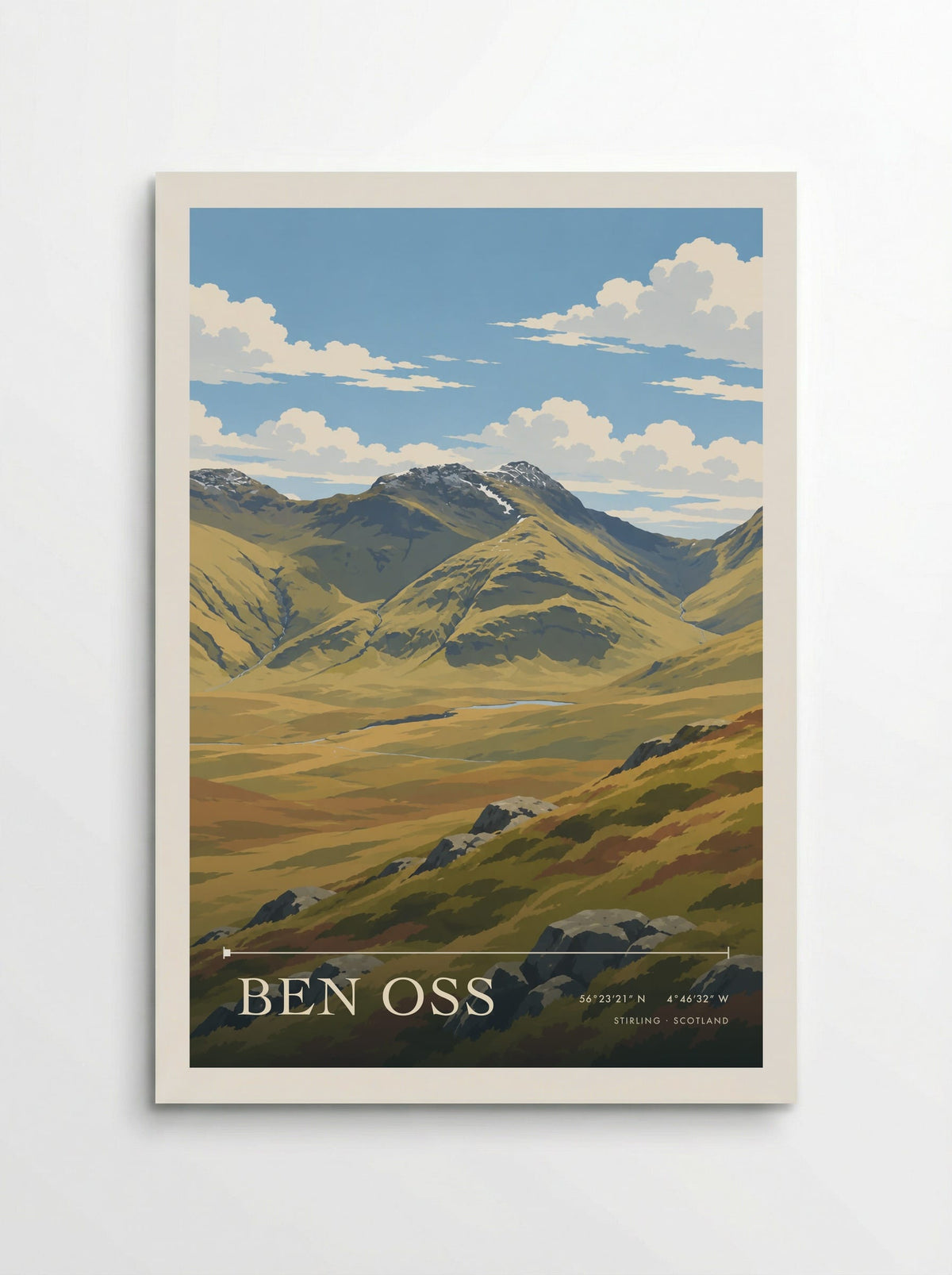 Ben Oss, Stirling | Travel Poster - Poster