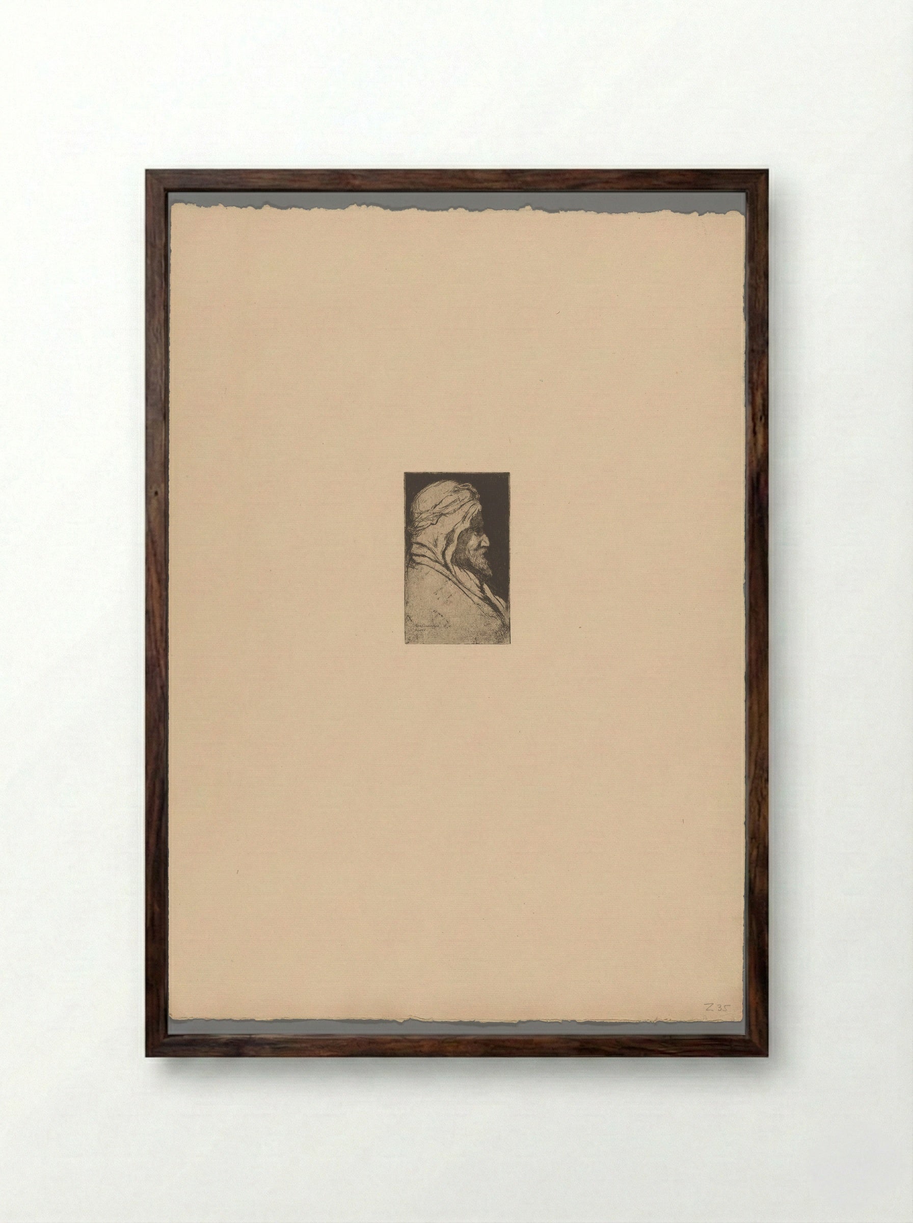 Ben Ouènnès - Philip Zilcken - Framed Print Dark Wood