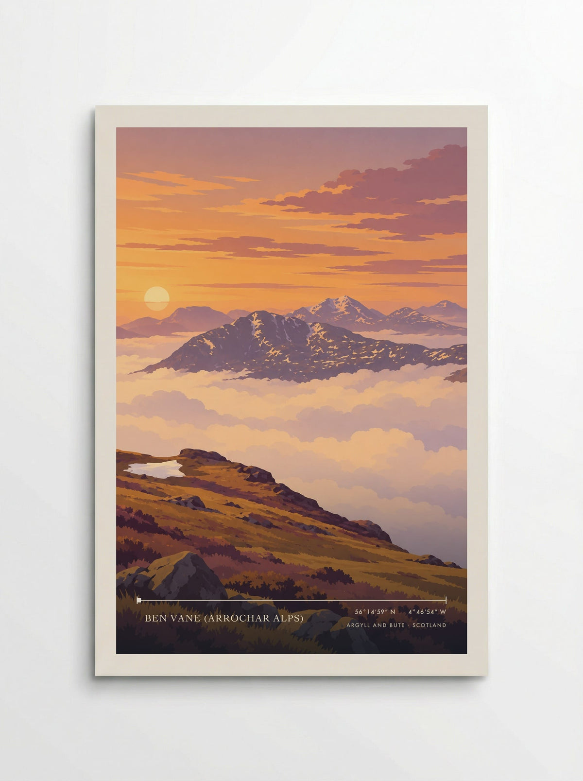 Ben Vane (Arrochar Alps), Argyll and Bute | Travel Poster - Poster