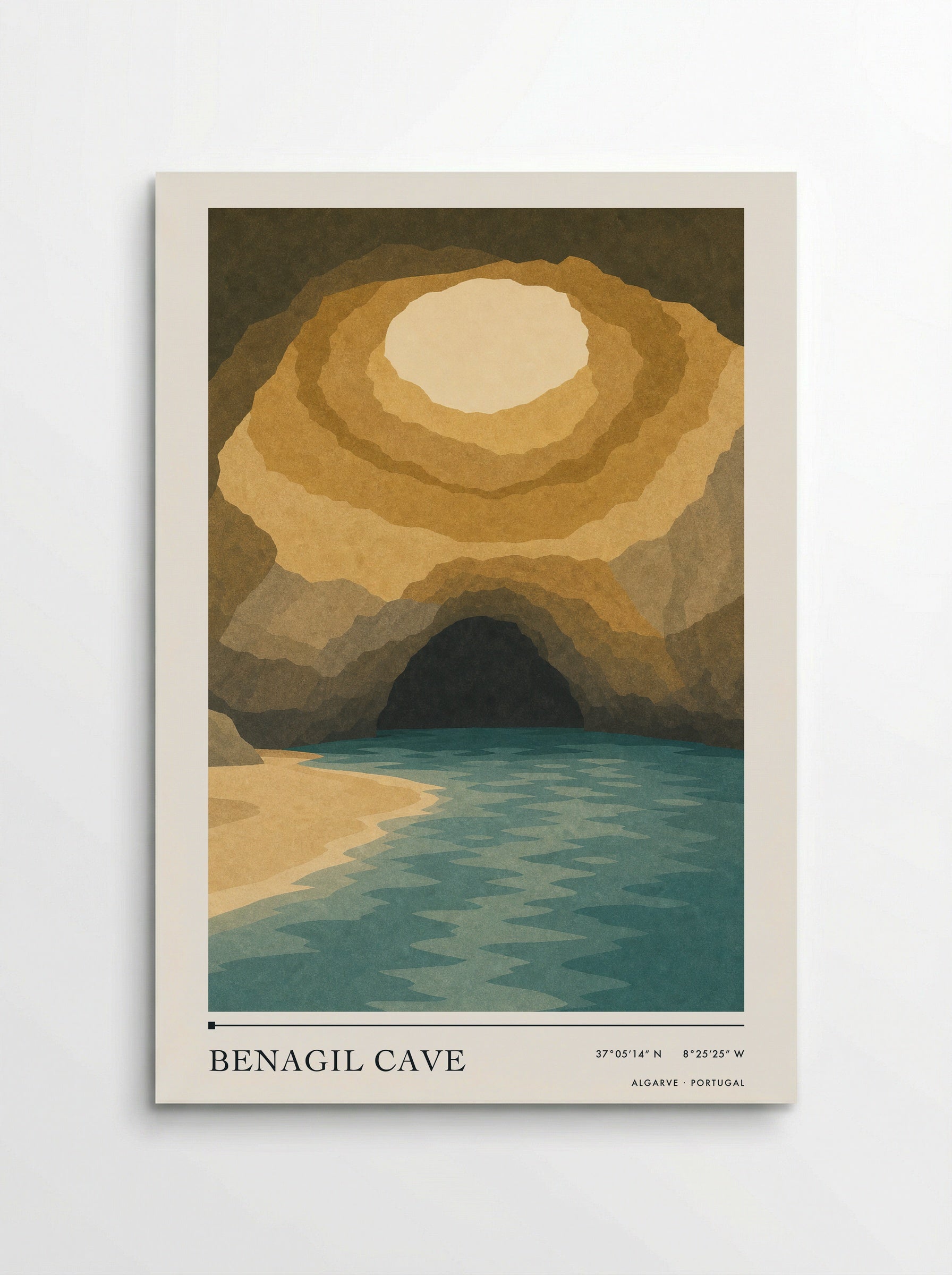 Benagil Cave Travel Poster Artwork - Poster