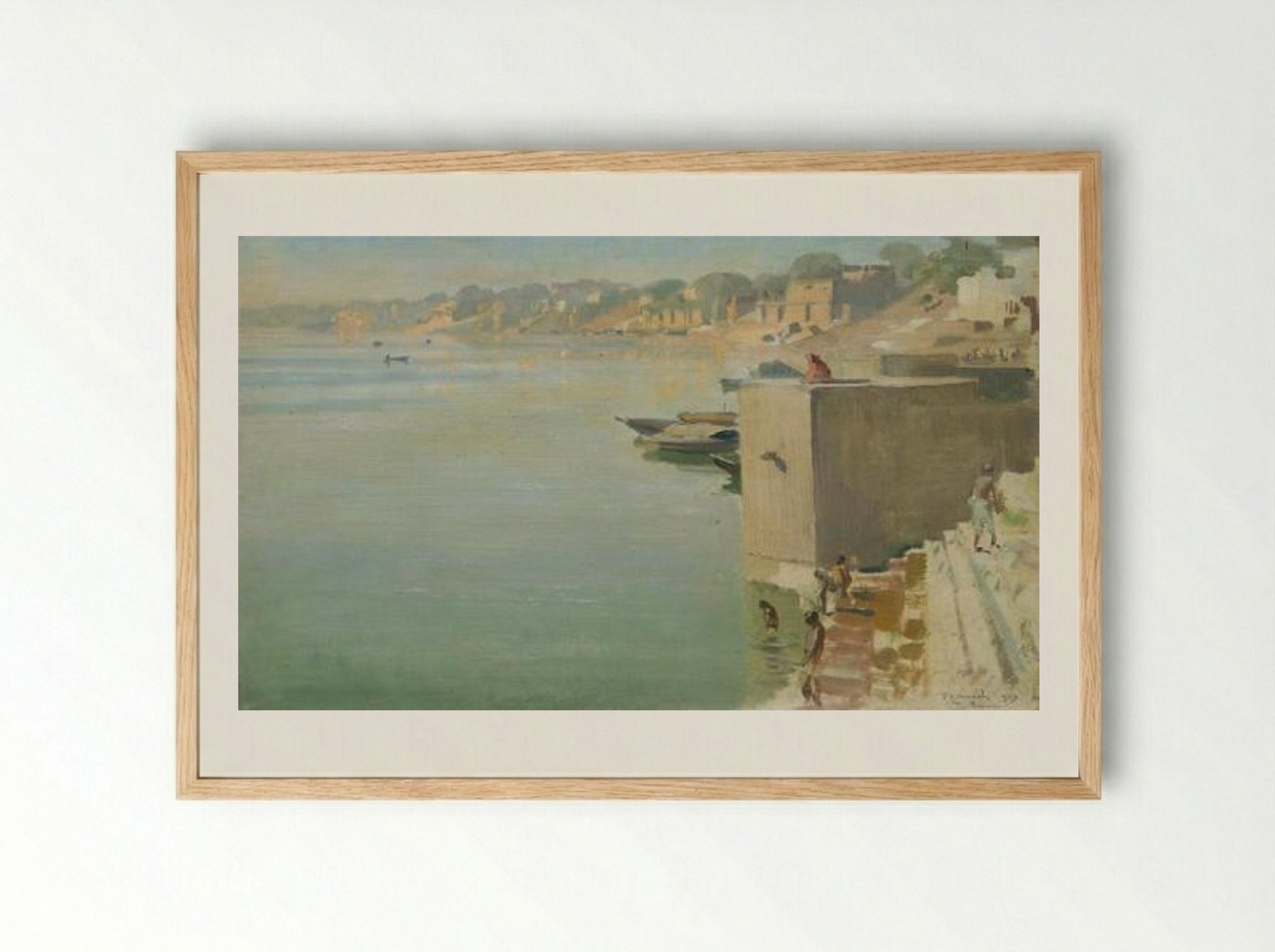 Benares no. II - Ernest Stephen Lumsden - Framed Print Wood