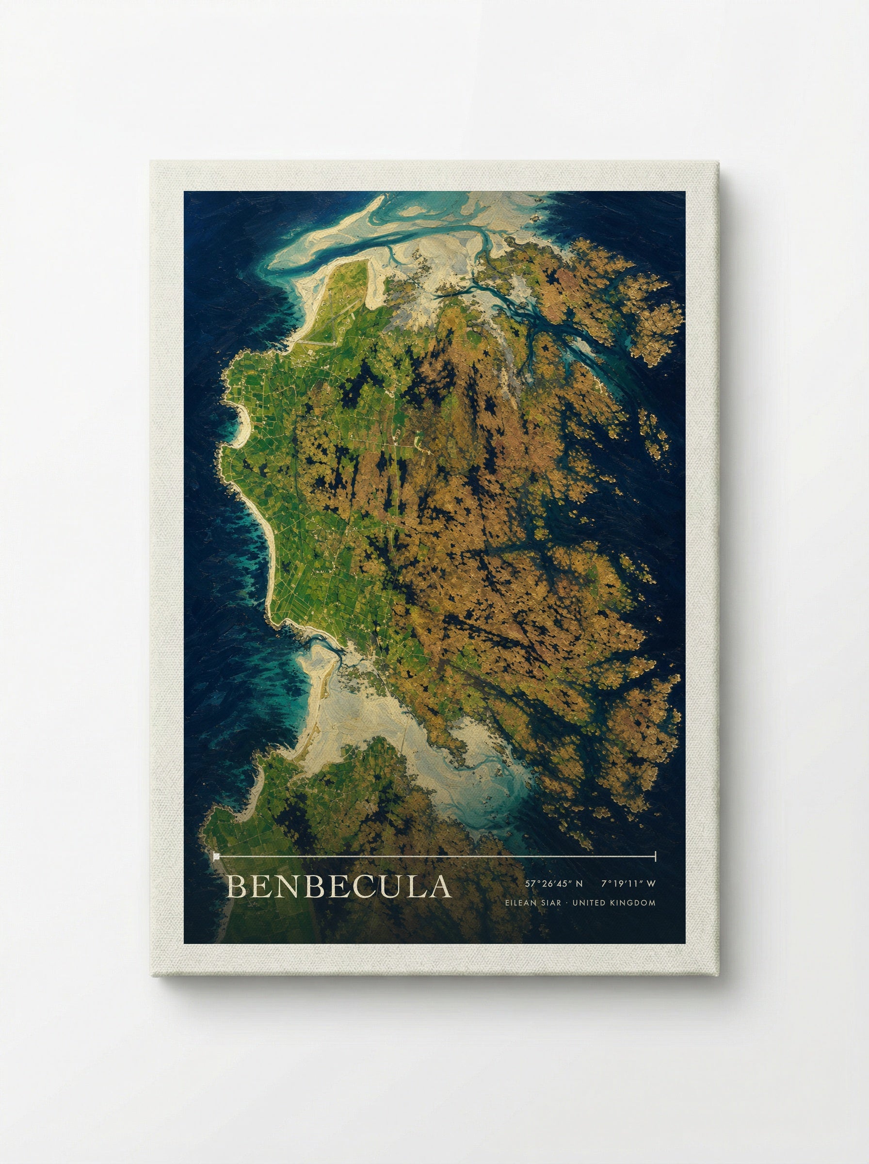 Benbecula Eilean Siar United Kingdom Travel Poster - Canvas