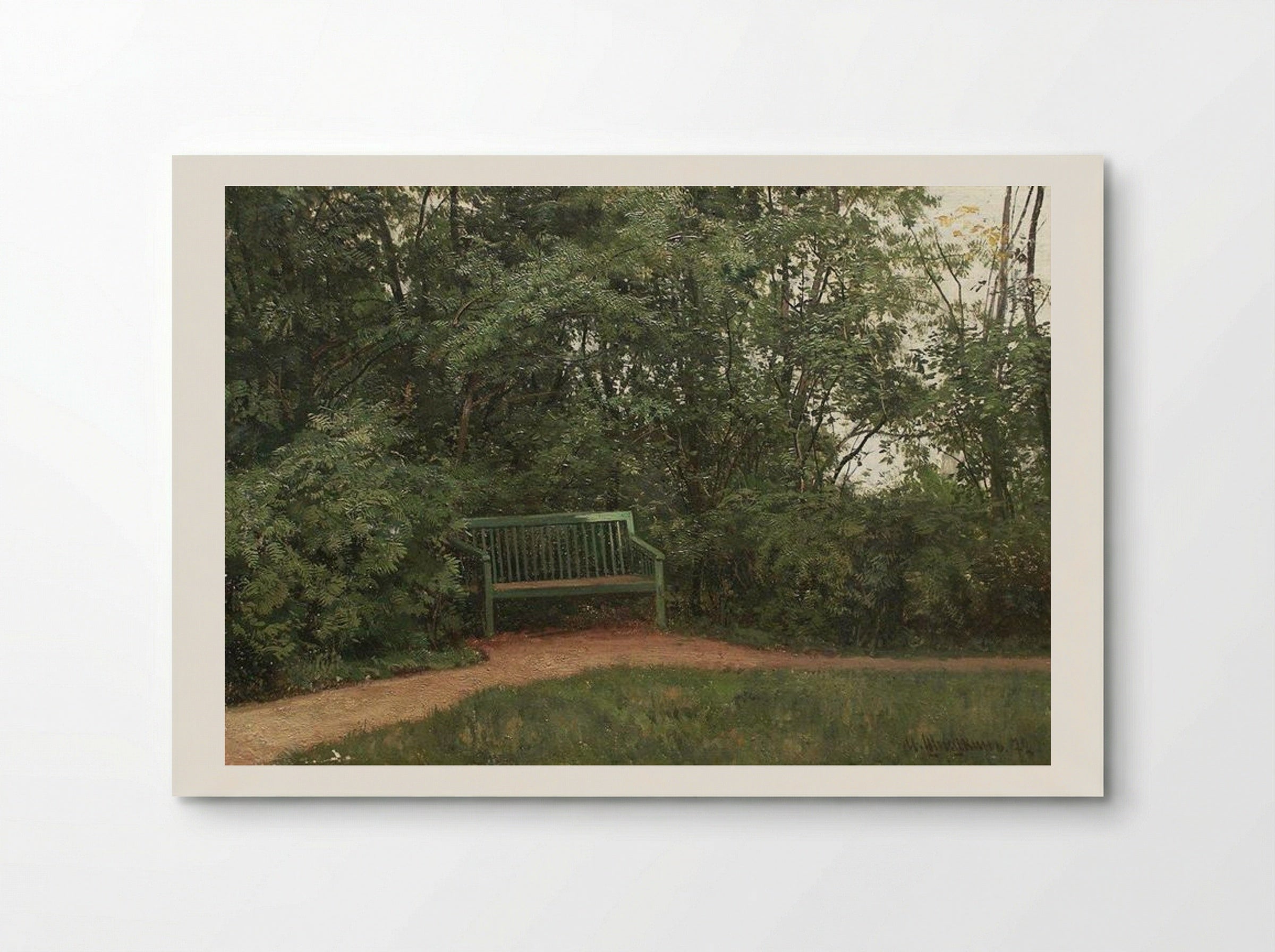 Bench in the Park - Ivan Shishkin - Poster