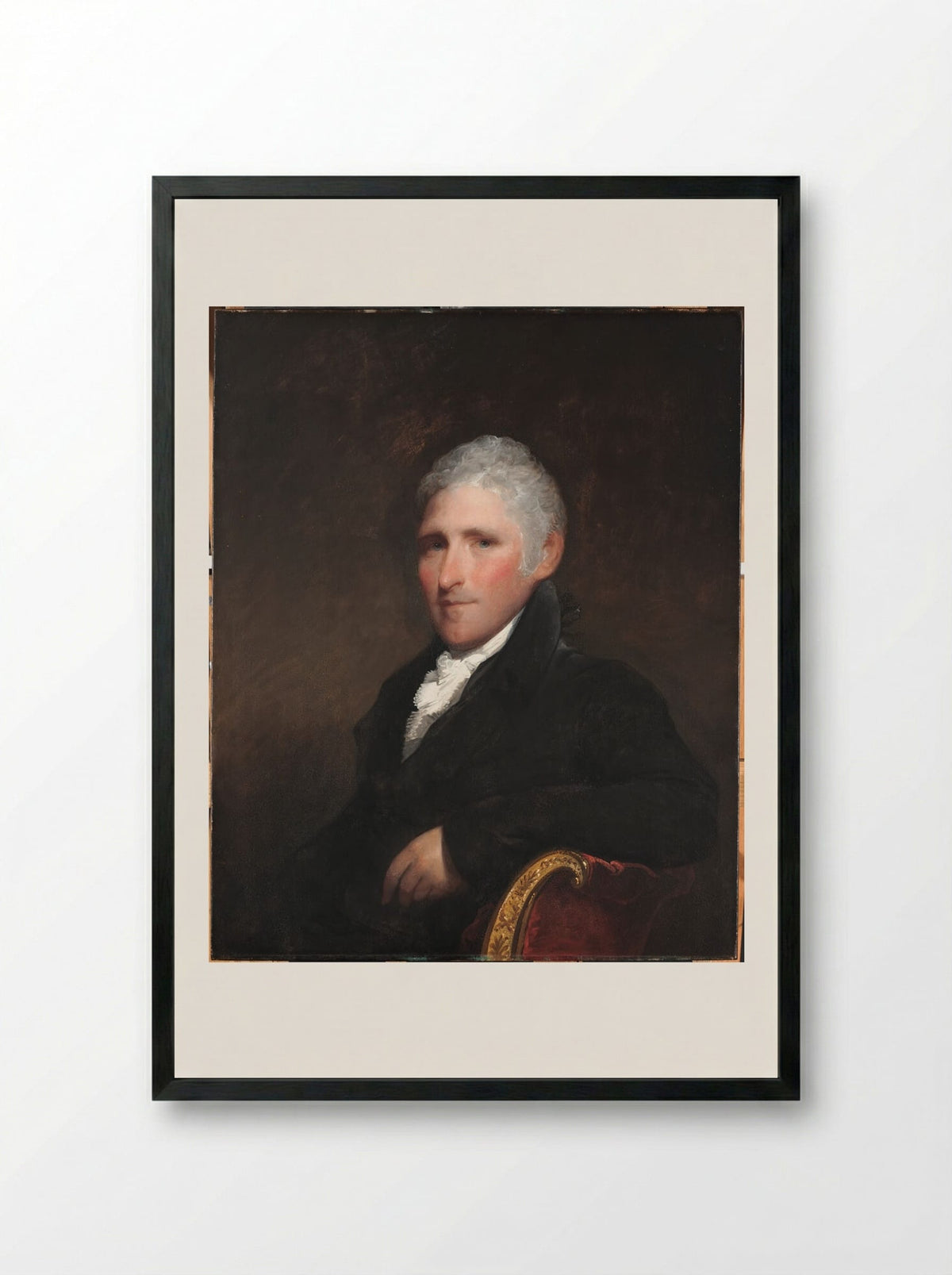 Benjamin Bussey - Gilbert Stuart - Framed Print Black
