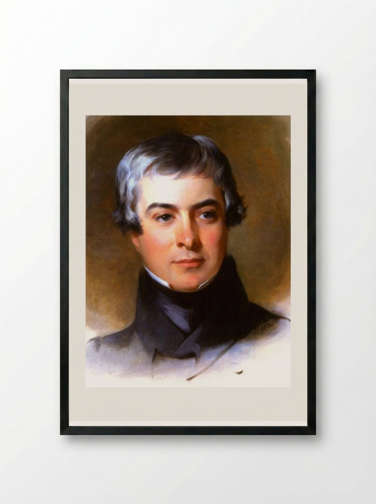 Benjamin Gratz - Thomas Sully - Framed Print Black