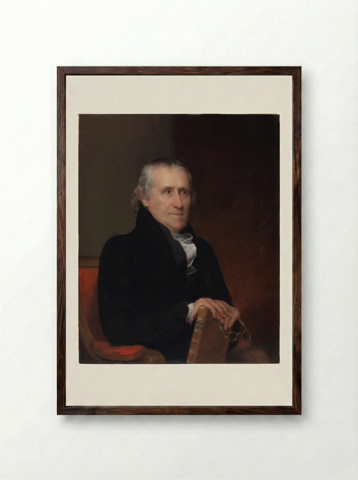 Benjamin Waterhouse - James Frothingham - Framed Print Dark Wood