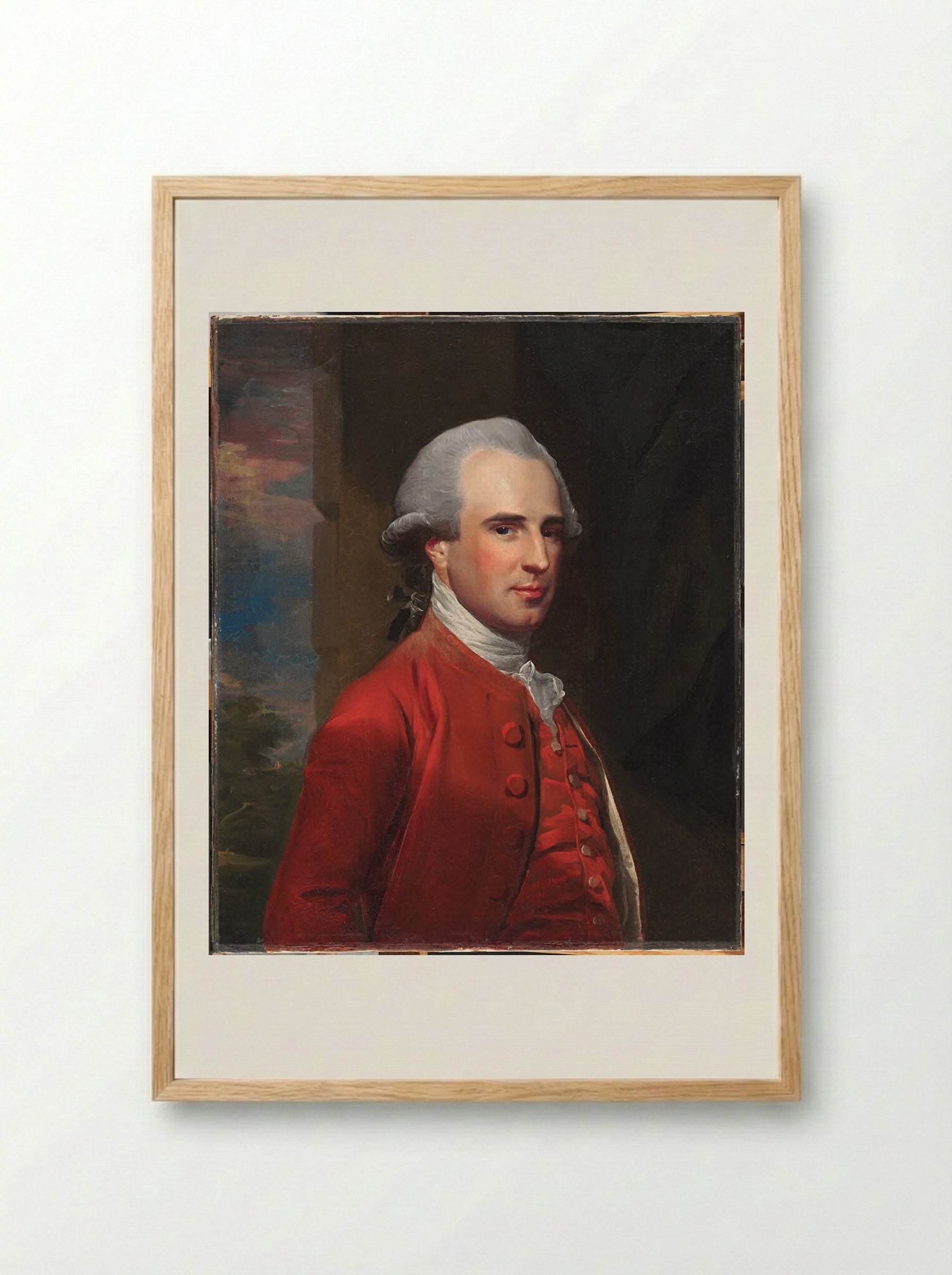 Benjamin West - John Singleton Copley - Framed Print Wood