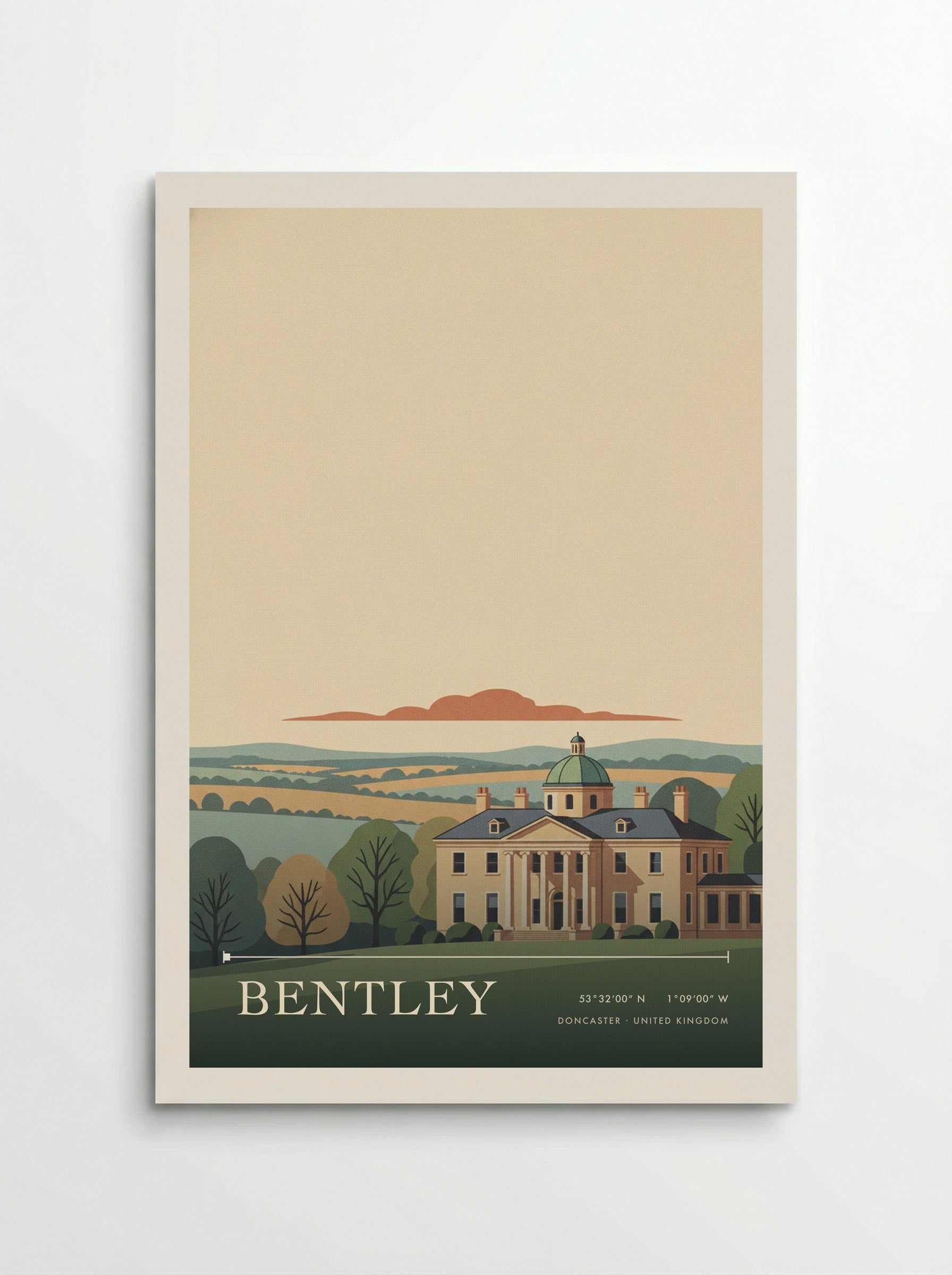 Bentley Doncaster United Kingdom Travel Poster - Poster
