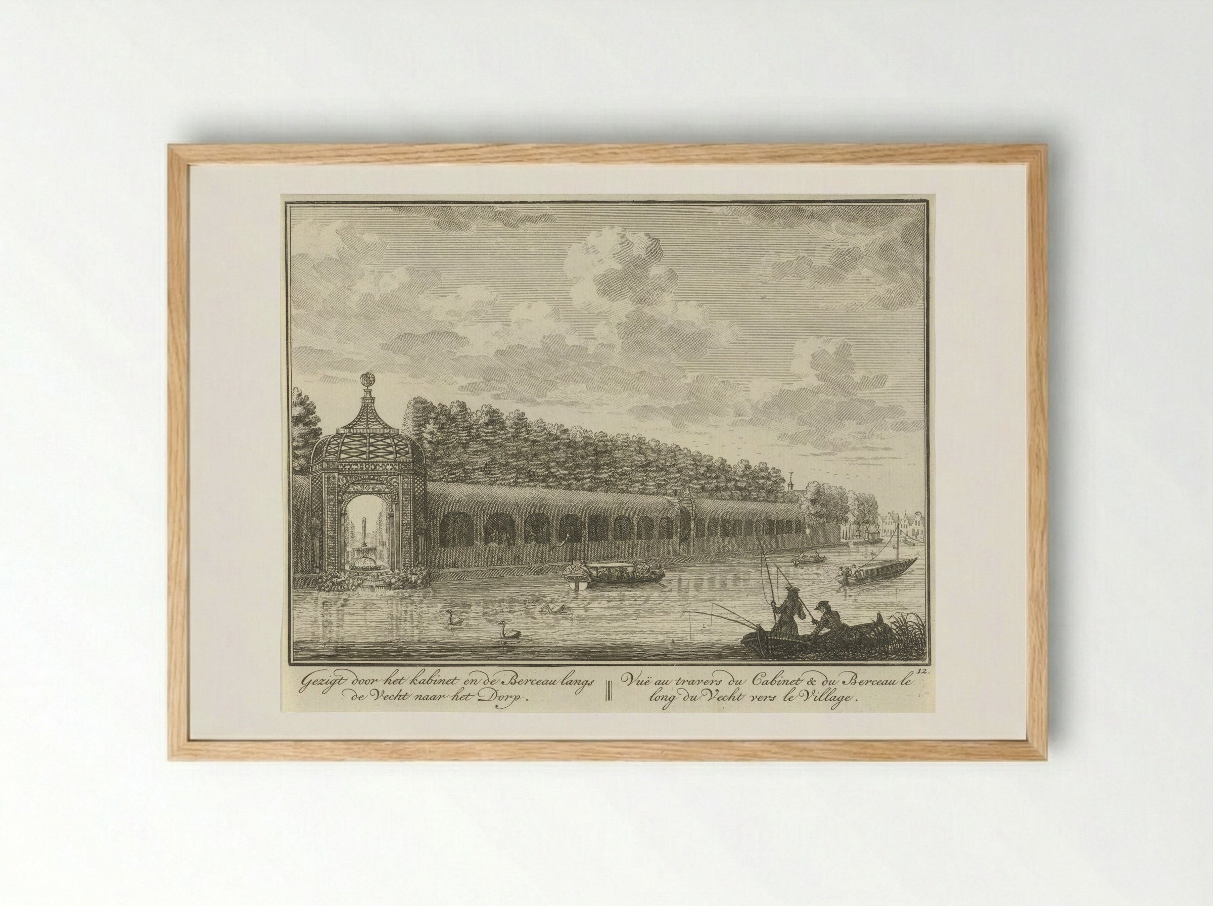 Berceau in de tuin van Huis ter Meer te Maarssen - Hendrik de Leth - Framed Print Wood
