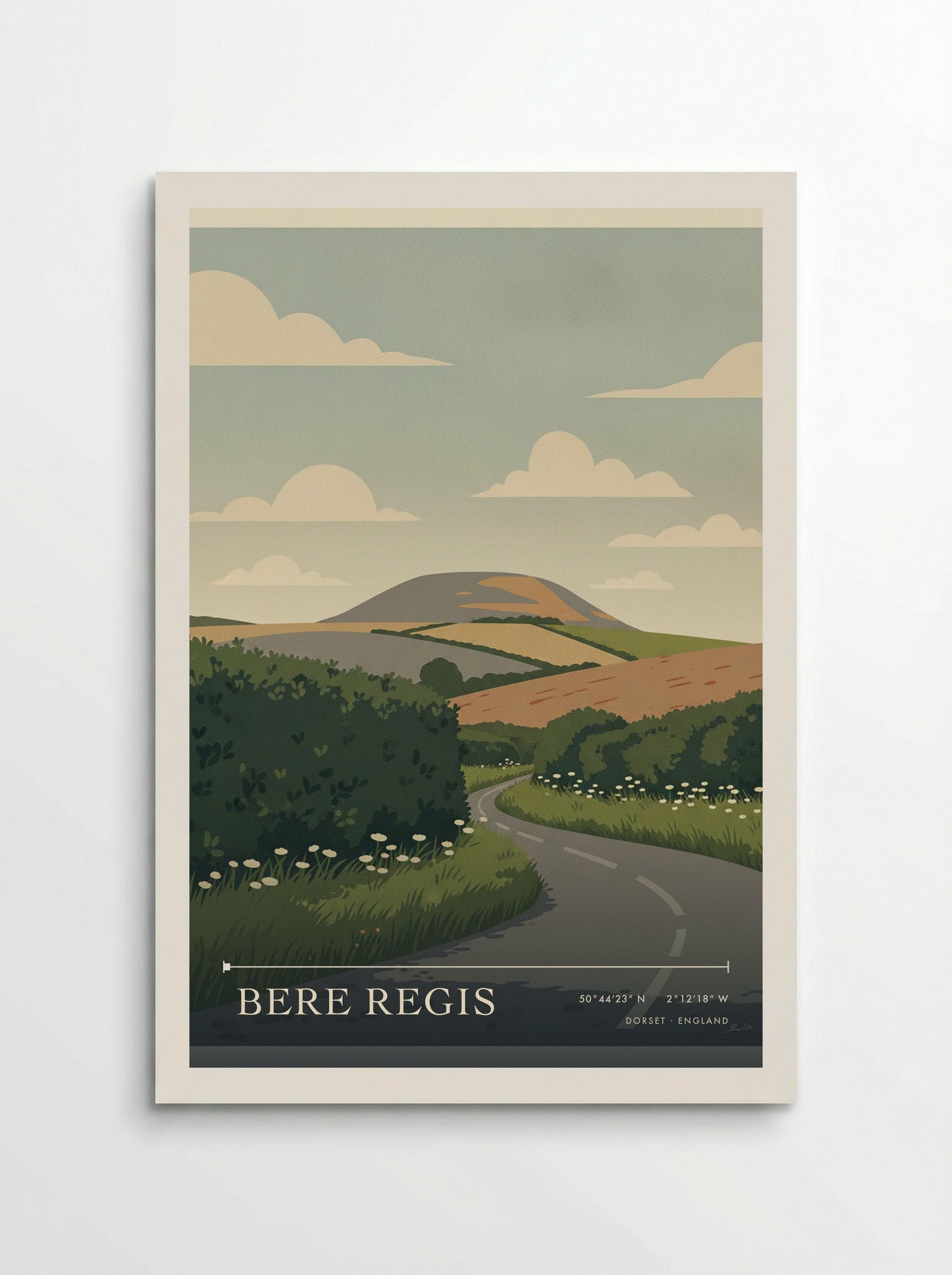 Bere Regis Dorset England Travel Poster - Poster