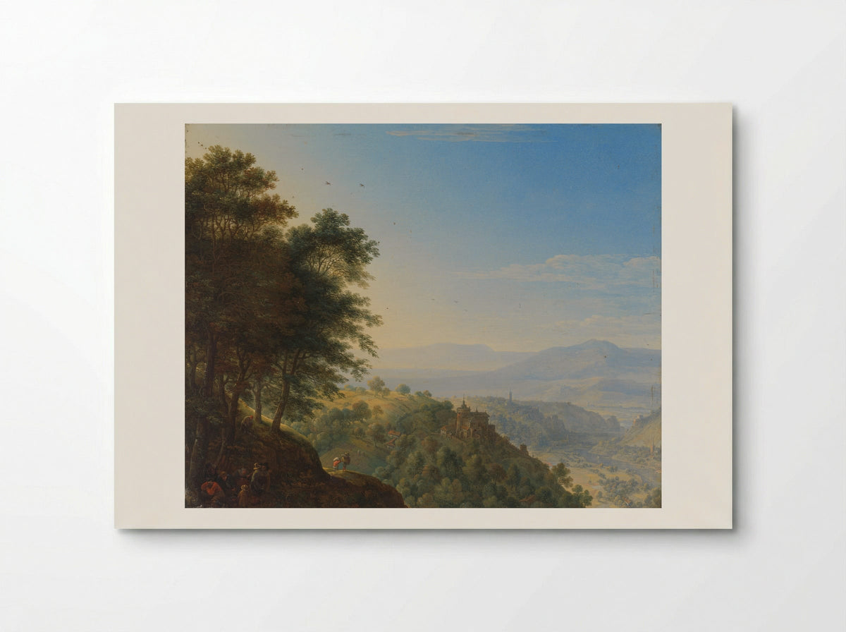 Berglandschap bij Boppard aan de Rijn - Herman Saftleven - Poster