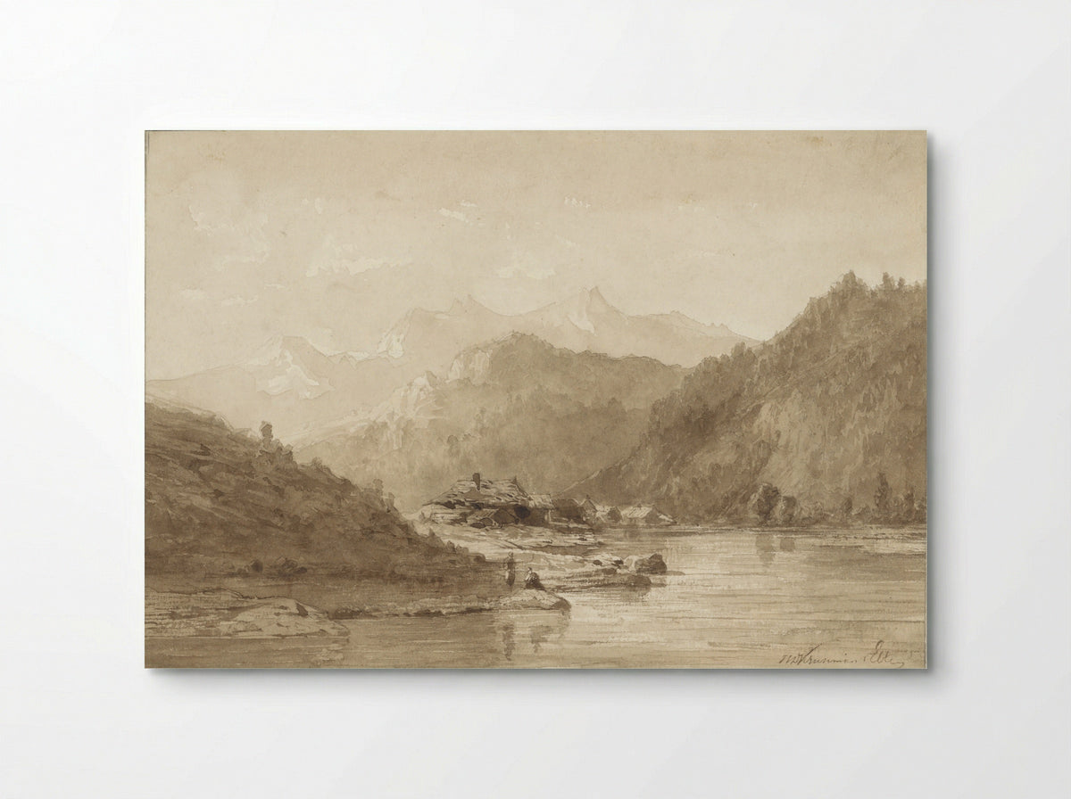 Berglandschap met een meer - Hendrik Dirk Kruseman van Elten - Poster