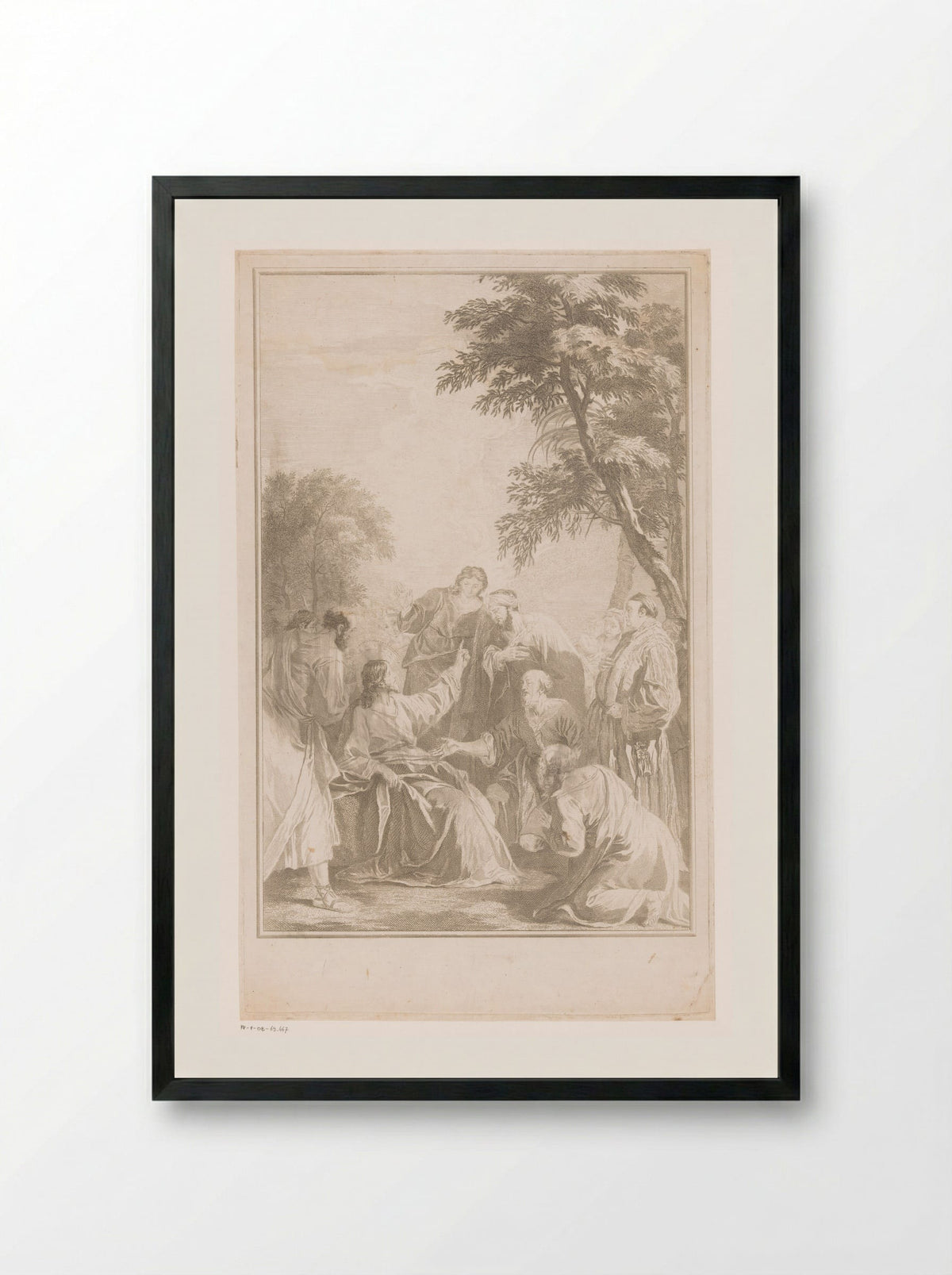 Bergrede - Jean Michel Liotard - Framed Print Black
