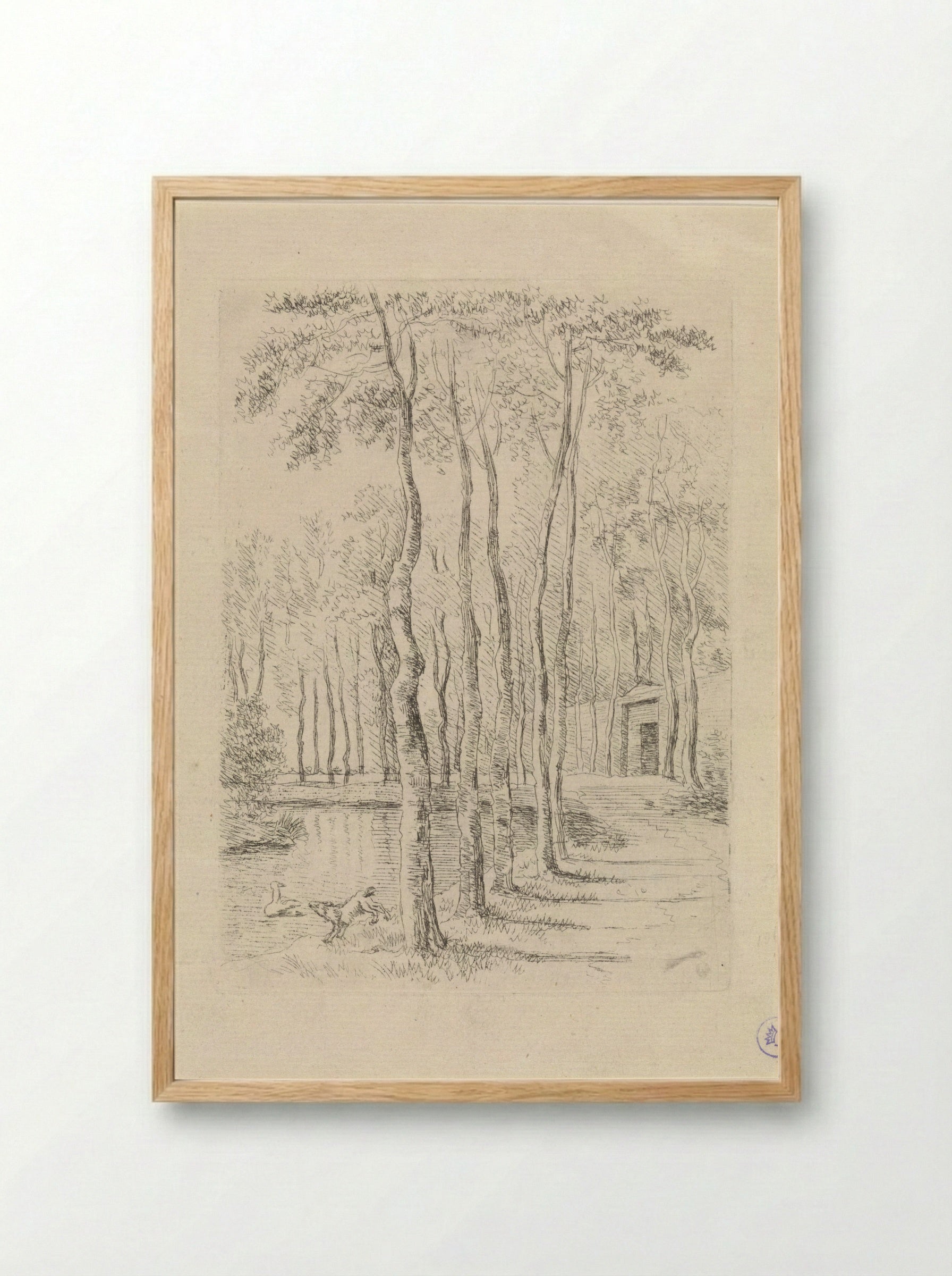 Berkenlaan - Gerrit Hulseboom - Framed Print Wood