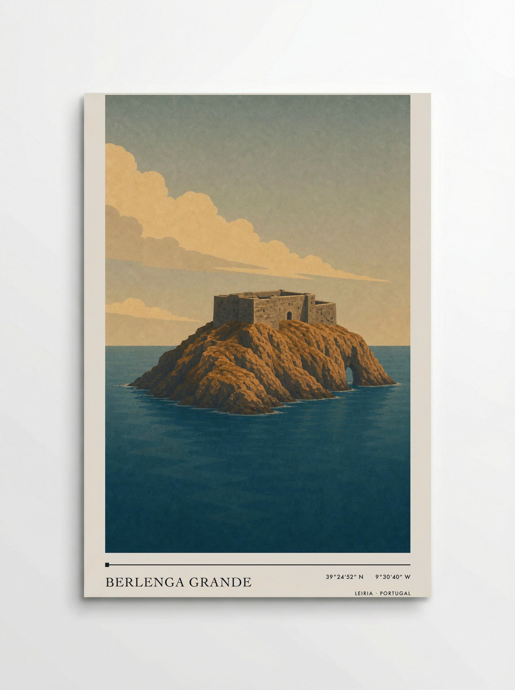 Berlenga Grande Travel Poster Artwork - Poster