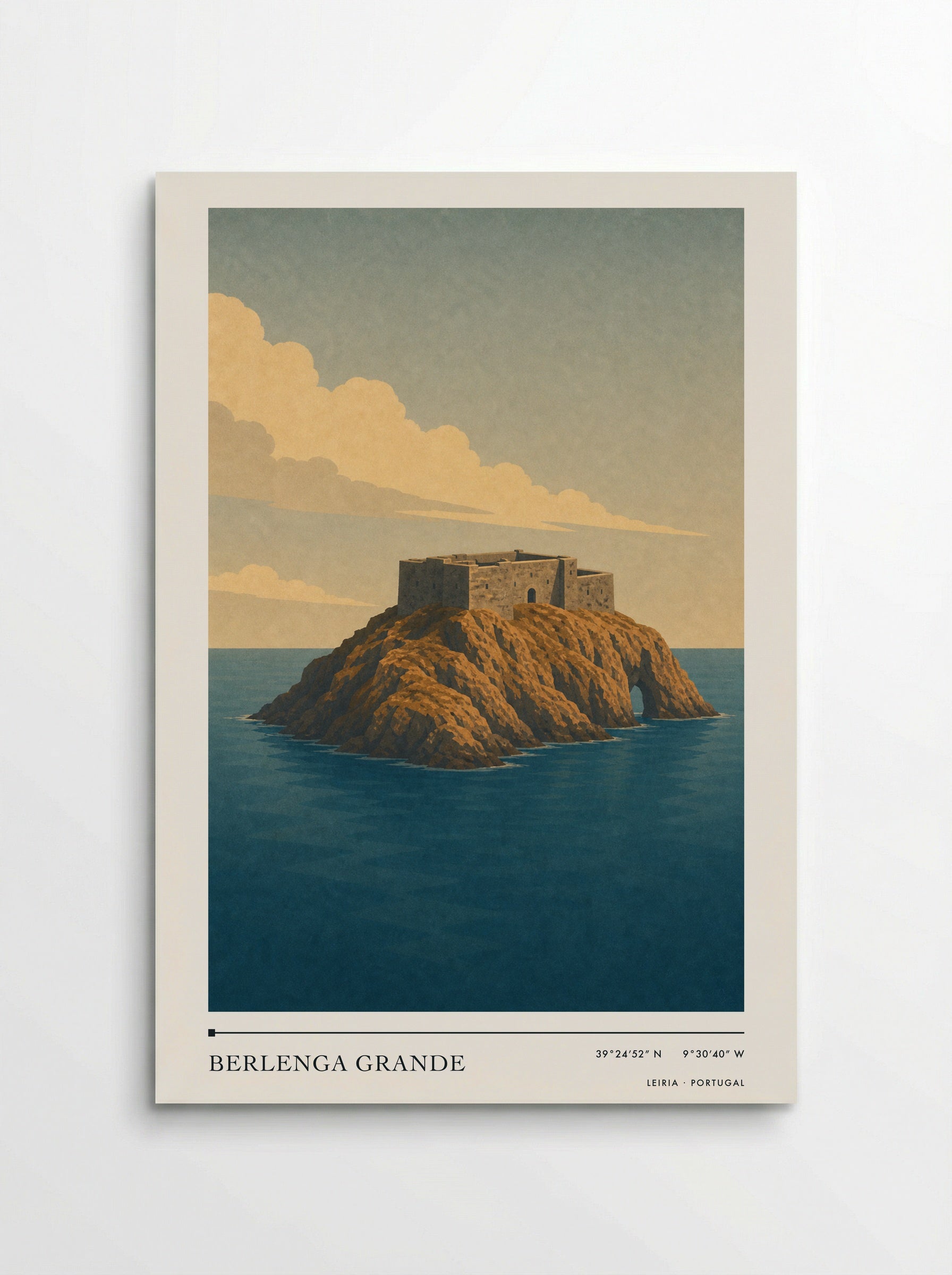 Berlenga Grande Travel Poster Artwork - Poster
