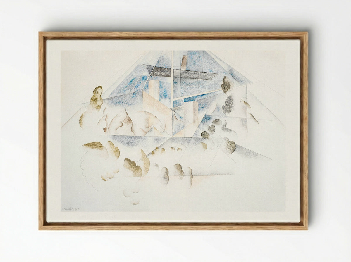 Bermuda: Masts and Foliage - Charles Demuth - Framed Canvas Wood