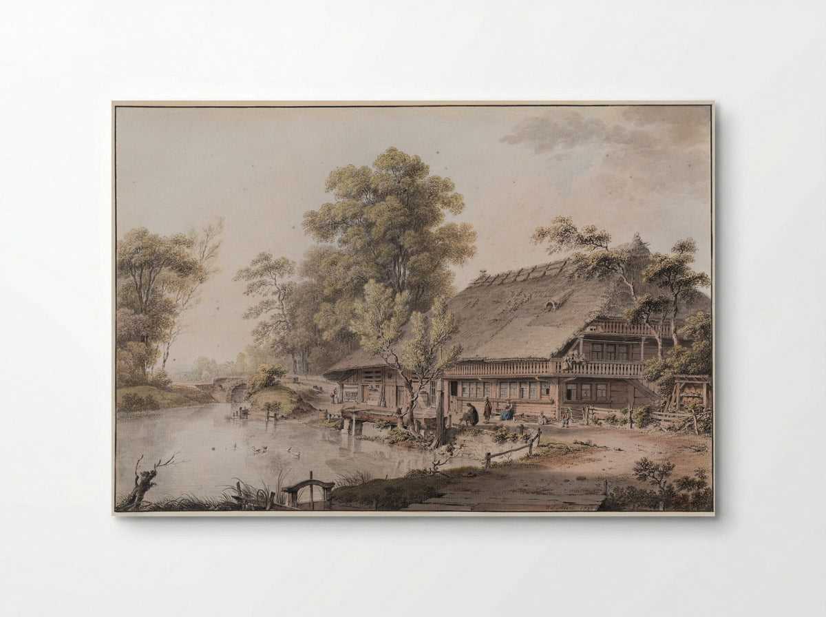 Bernese Farmhouse - Johann Ludwig Aberli - Poster