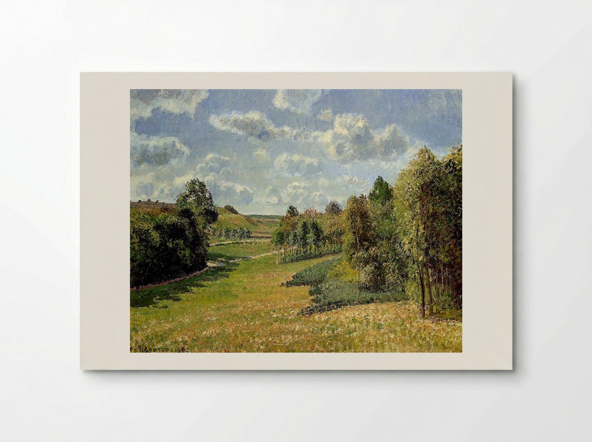 Berneval Meadows, Morning - Camille Pissarro - Poster