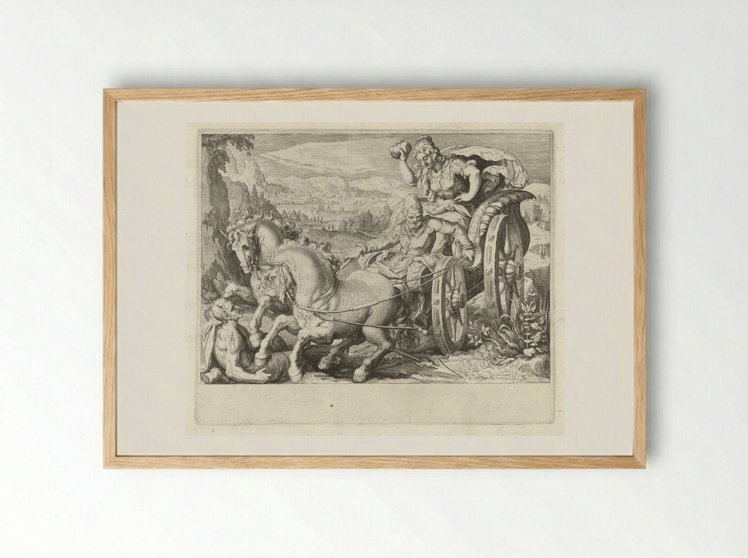 Beronica Exercises Revenge with a Stone - Zacharias Dolendo - Framed Print Wood