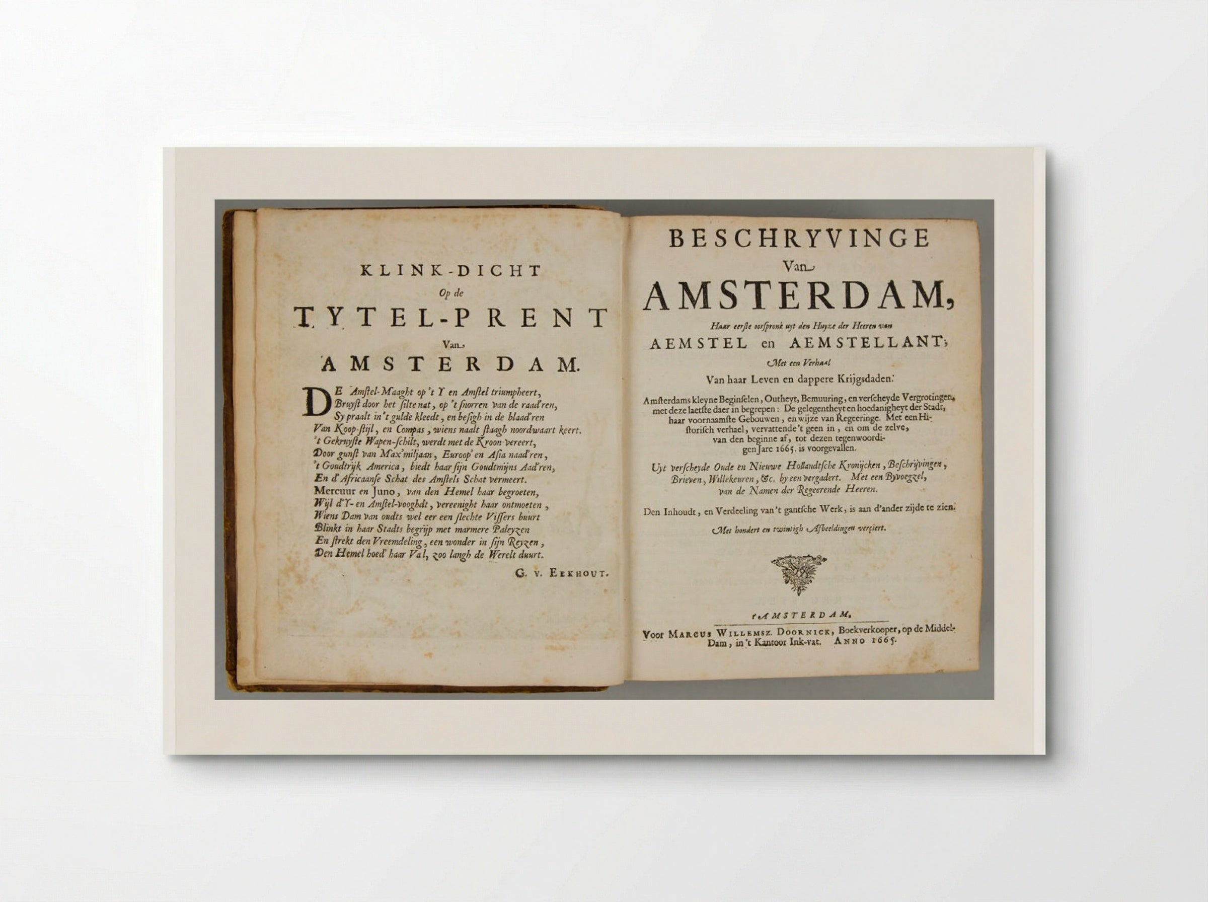 Beschryvinge van Amsterdam - Various Artists - Poster