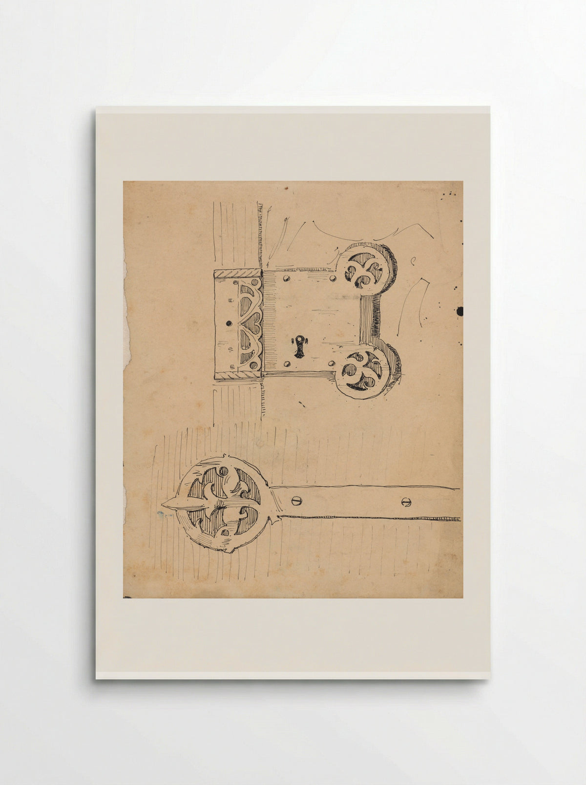 Beslag en slot (Metalwork and Lock Design) - Theo Nieuwenhuis - Poster