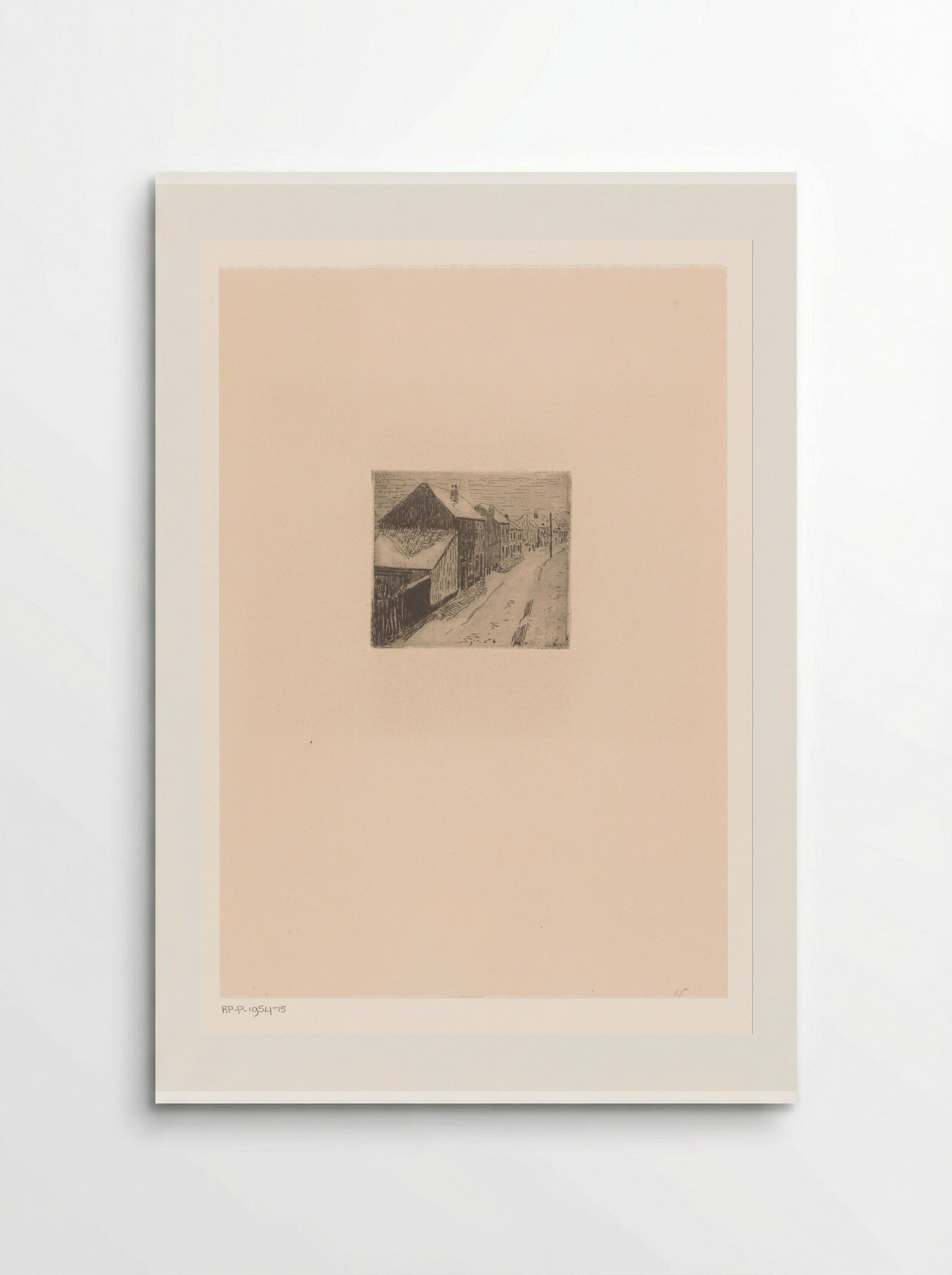 Besneeuwde dorpsstraat - Rik Wouters - Poster