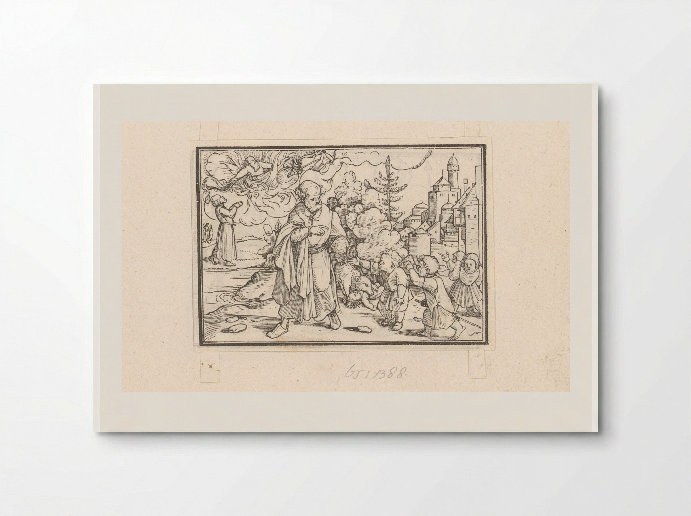 Bestraffing van de kinderen die Elisa bespotten - Veit Rudolf Specklin - Poster