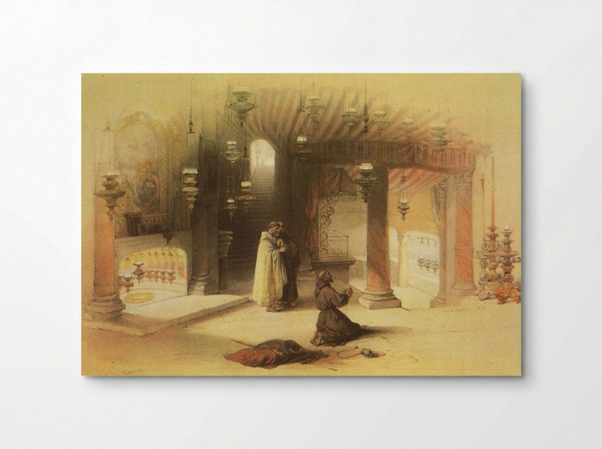 Bethlehem. The Grotto of the Nativity - David Roberts - Poster
