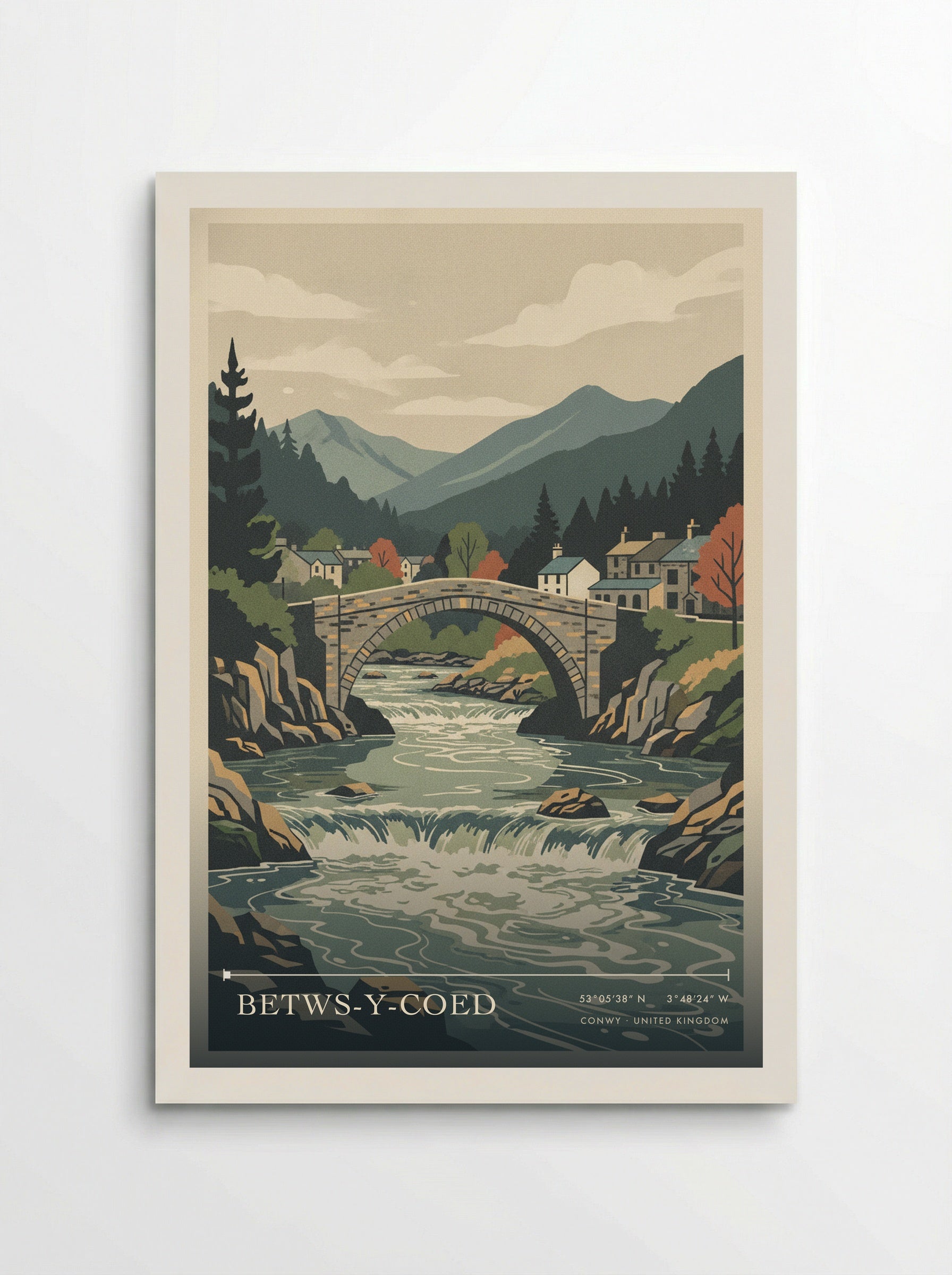 Betws-y-Coed Conwy United Kingdom Travel Poster - Poster
